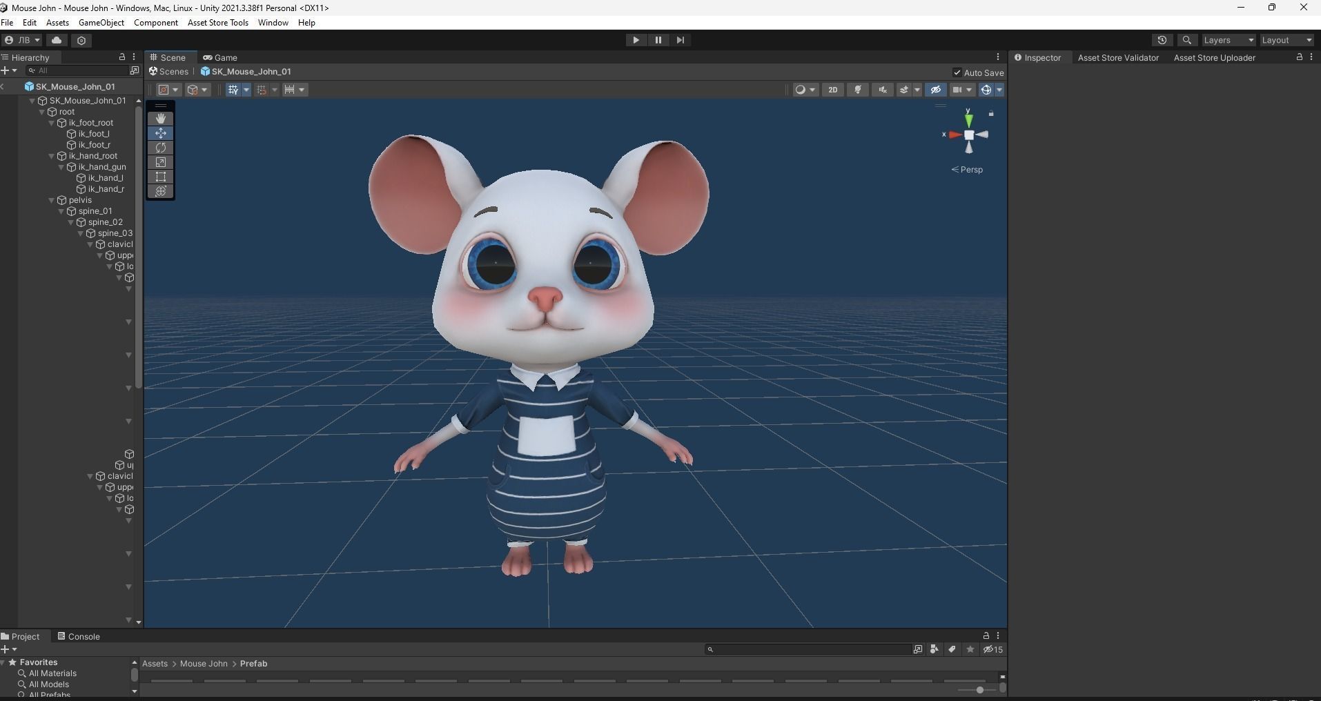 GAME-READY 3D Character - Mouse John Low-poly 3D model_21