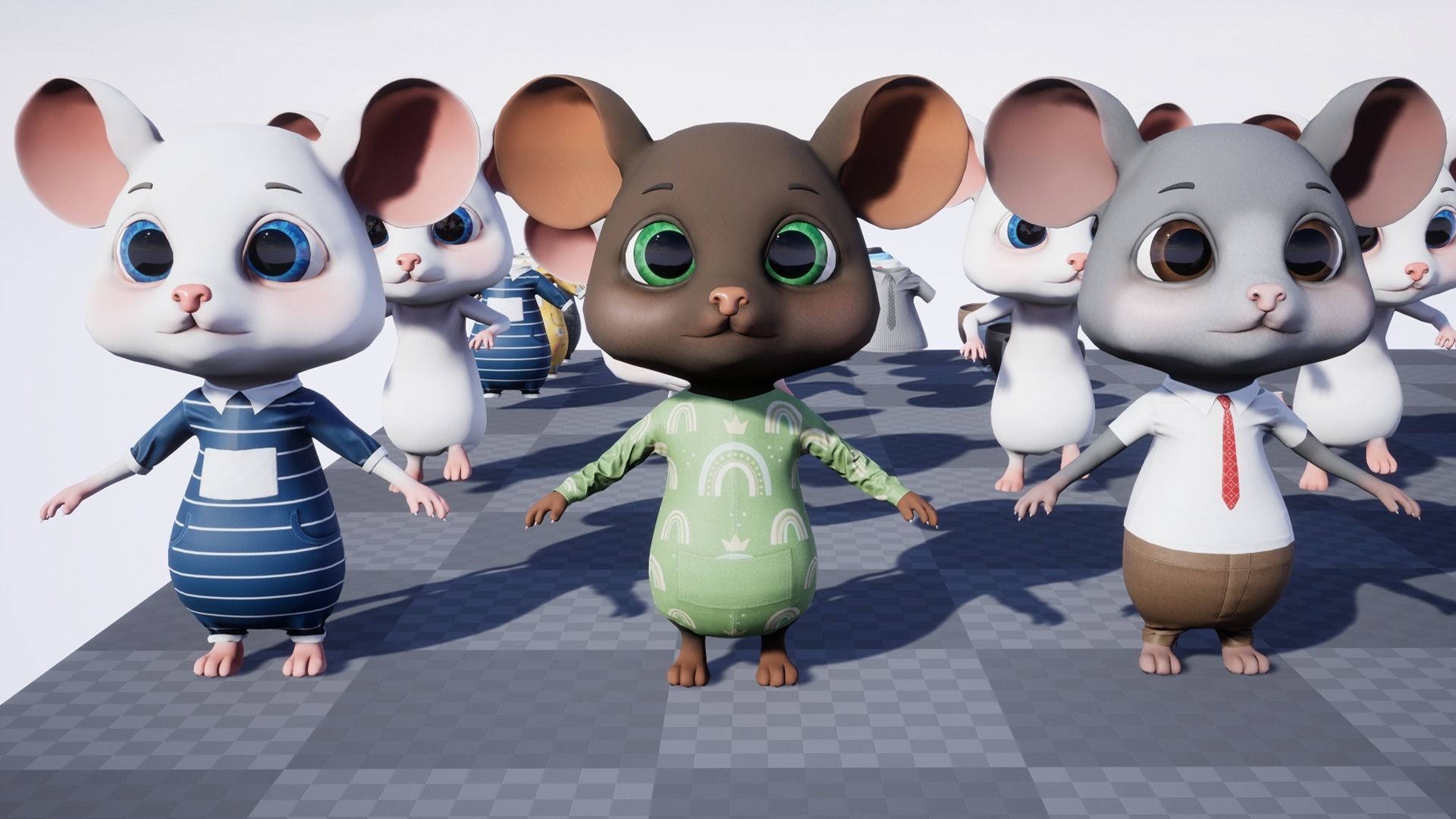 GAME-READY 3D Character - Mouse John Low-poly 3D model_17