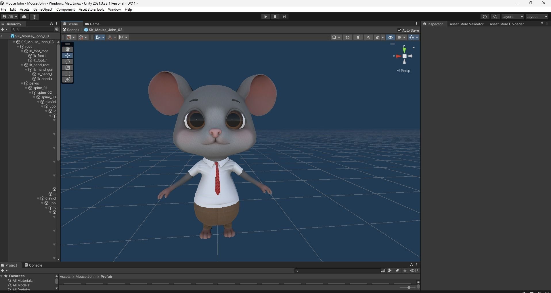 GAME-READY 3D Character - Mouse John Low-poly 3D model_23