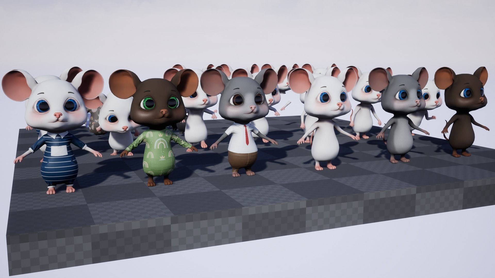 GAME-READY 3D Character - Mouse John Low-poly 3D model_16