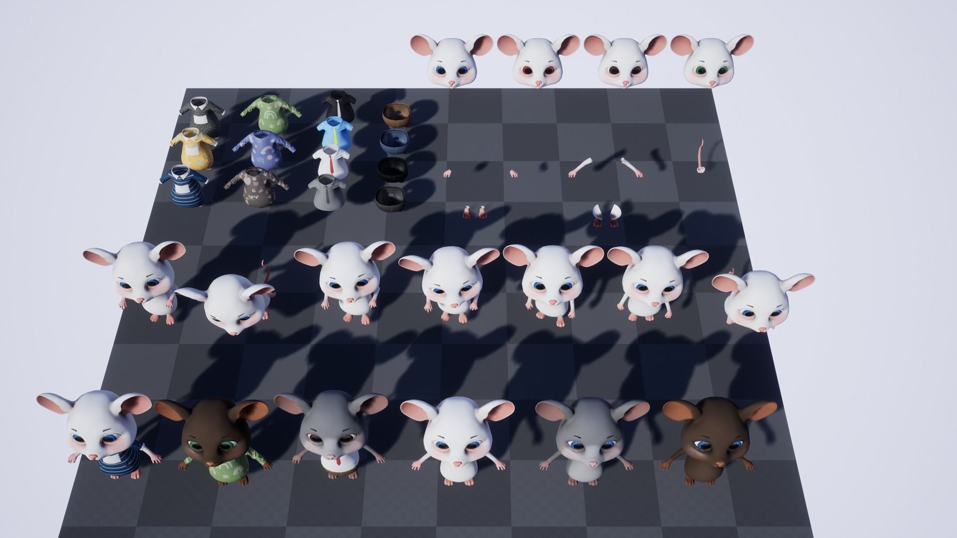 GAME-READY 3D Character - Mouse John Low-poly 3D model_18