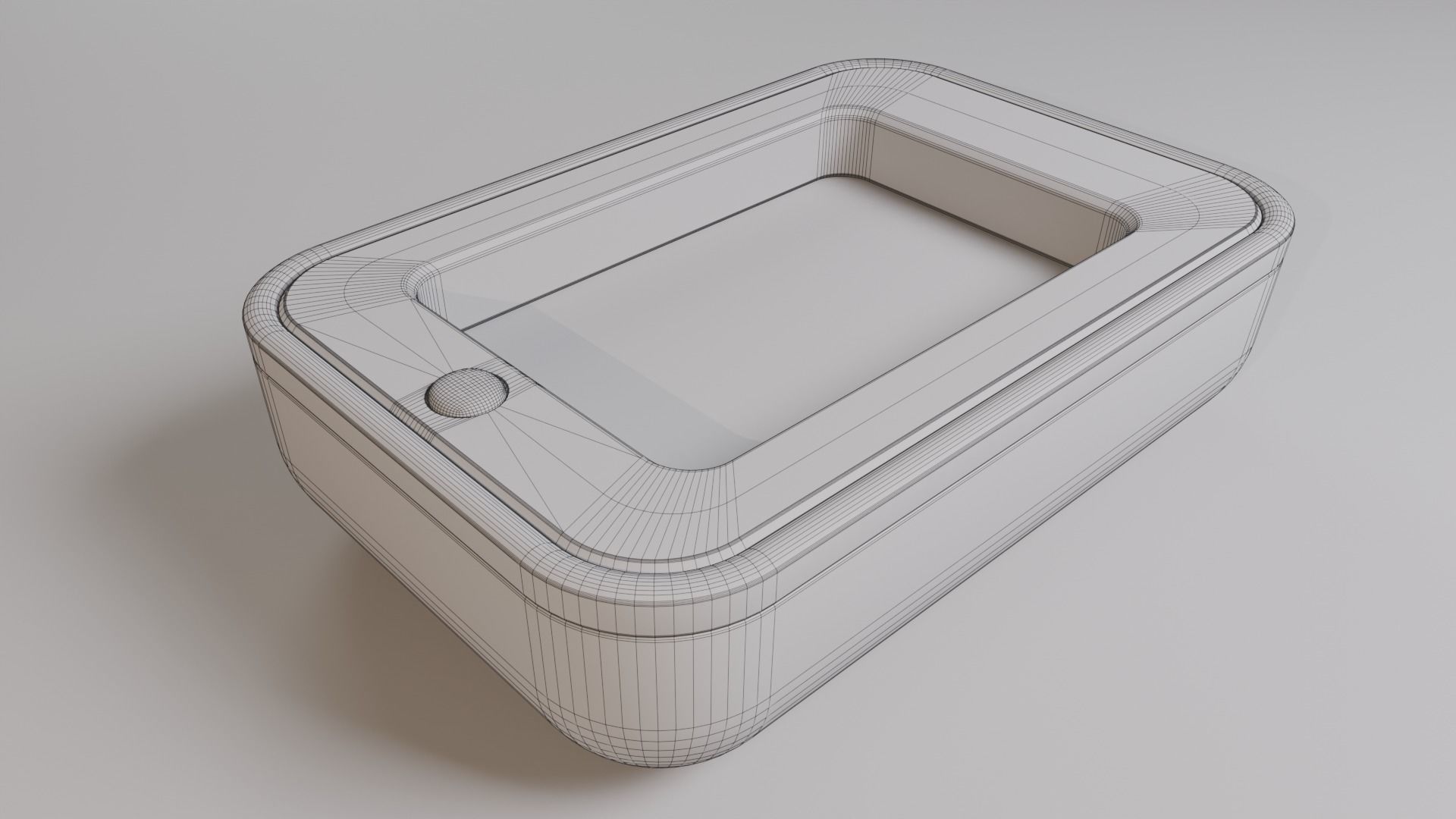 Biometric Access Control Low-poly 3D model_5