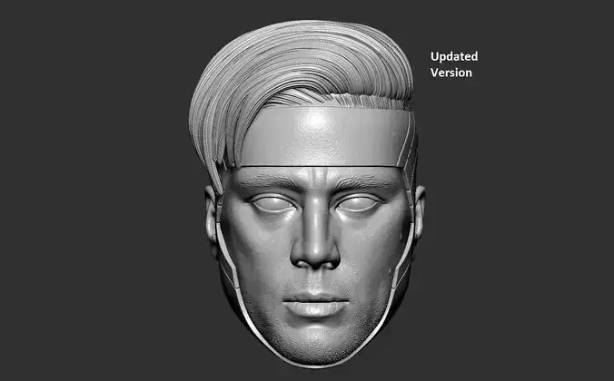 Gambit Channing Tatum - Deadpool and Wolverine - Head Sculpt 3D print model