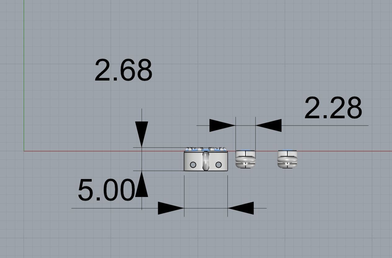 Bracelet Messika - Move Uno Pave 3D print model_3