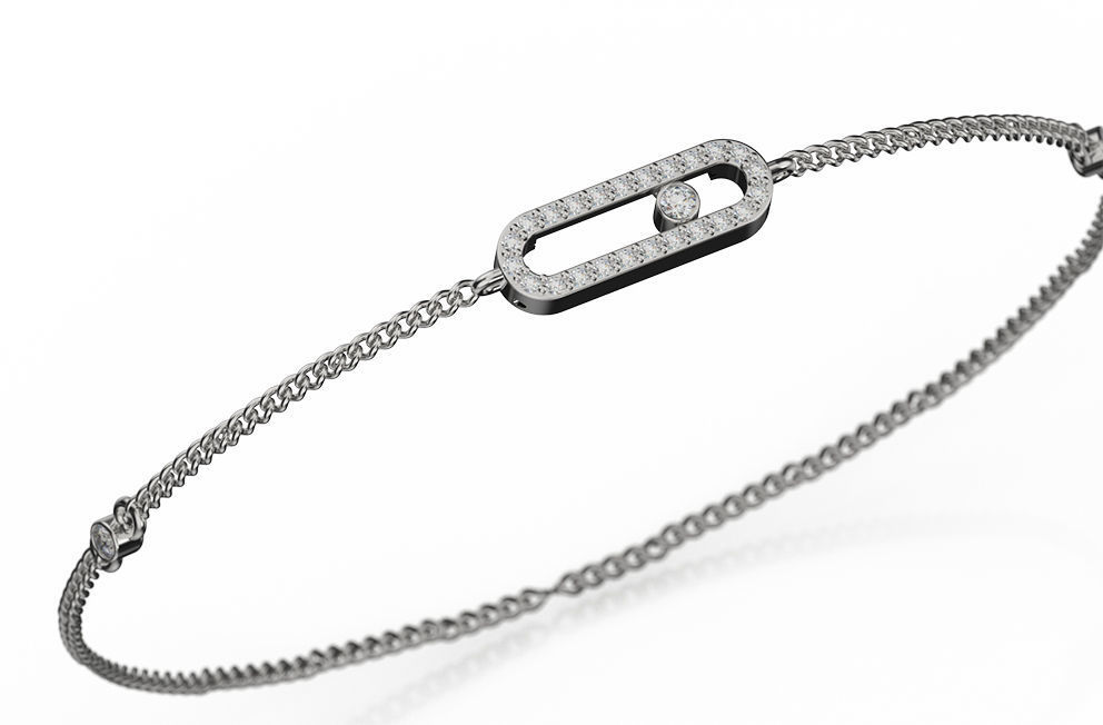 Bracelet Messika - Move Uno Pave 3D print model_1
