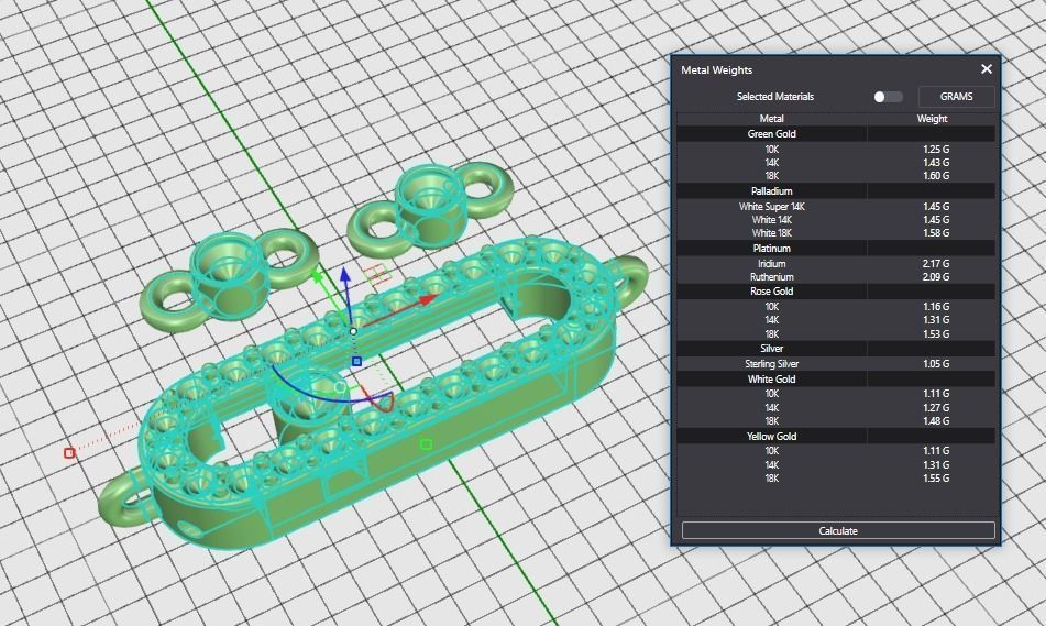 Bracelet Messika - Move Uno Pave 3D print model_5
