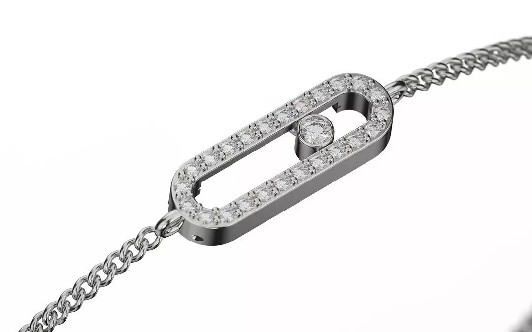 Bracelet Messika - Move Uno Pave 3D print model_0