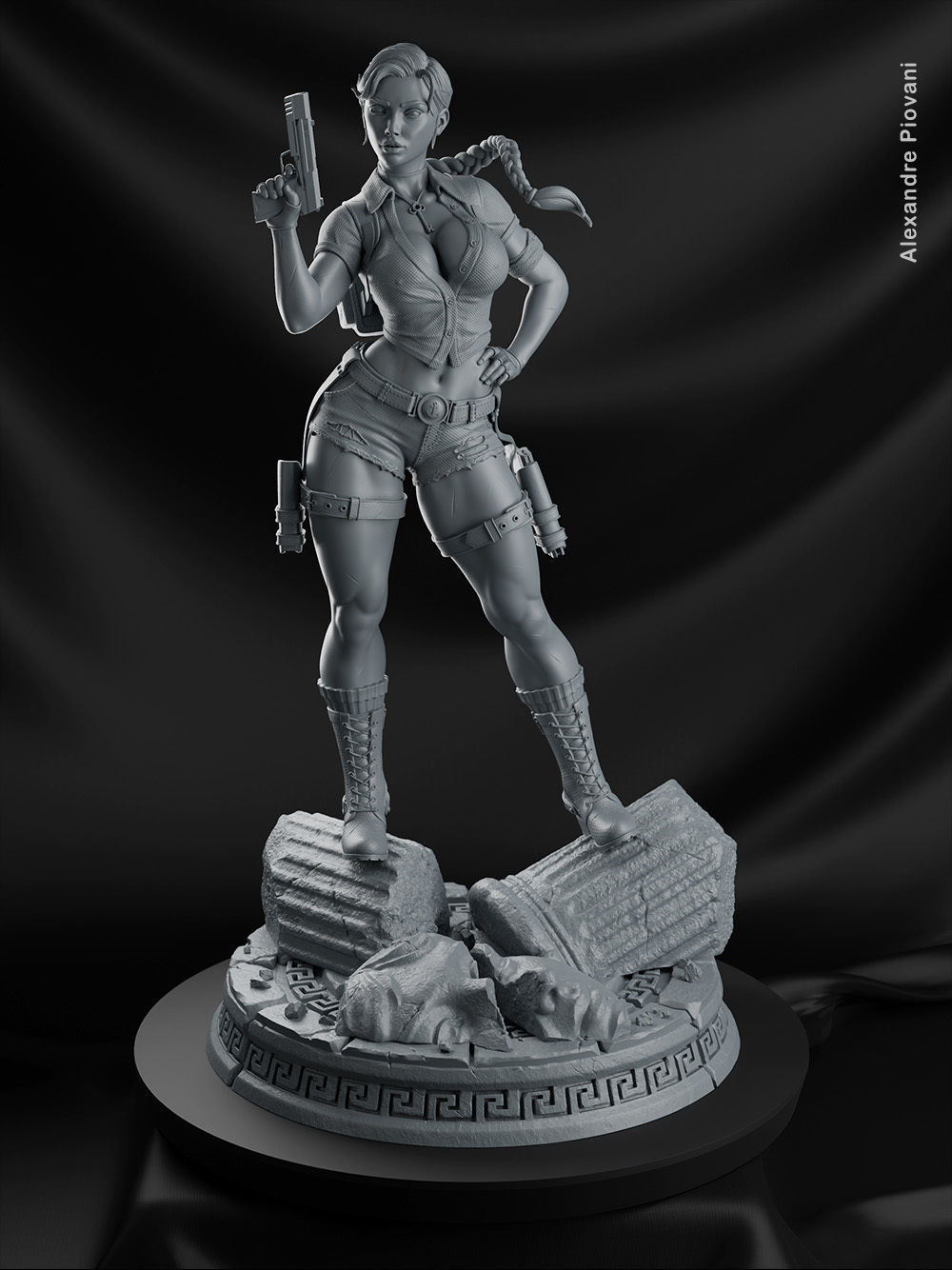 Lara Treasure Hunter 3D print model_2