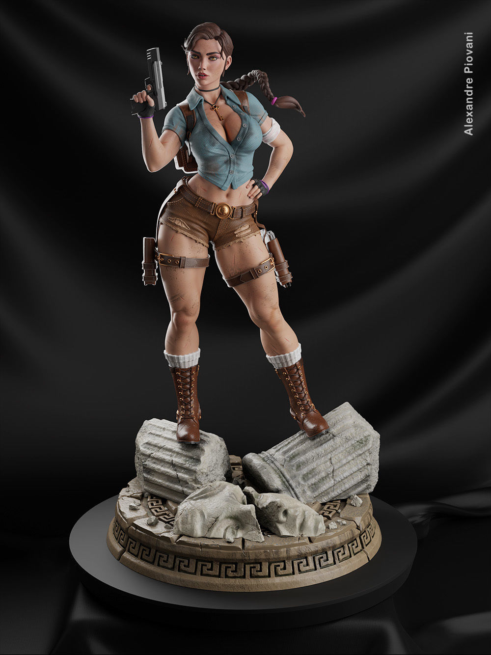Lara Treasure Hunter 3D print model_1
