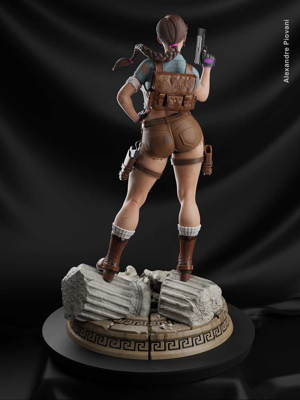 Lara Treasure Hunter 3D print model_3
