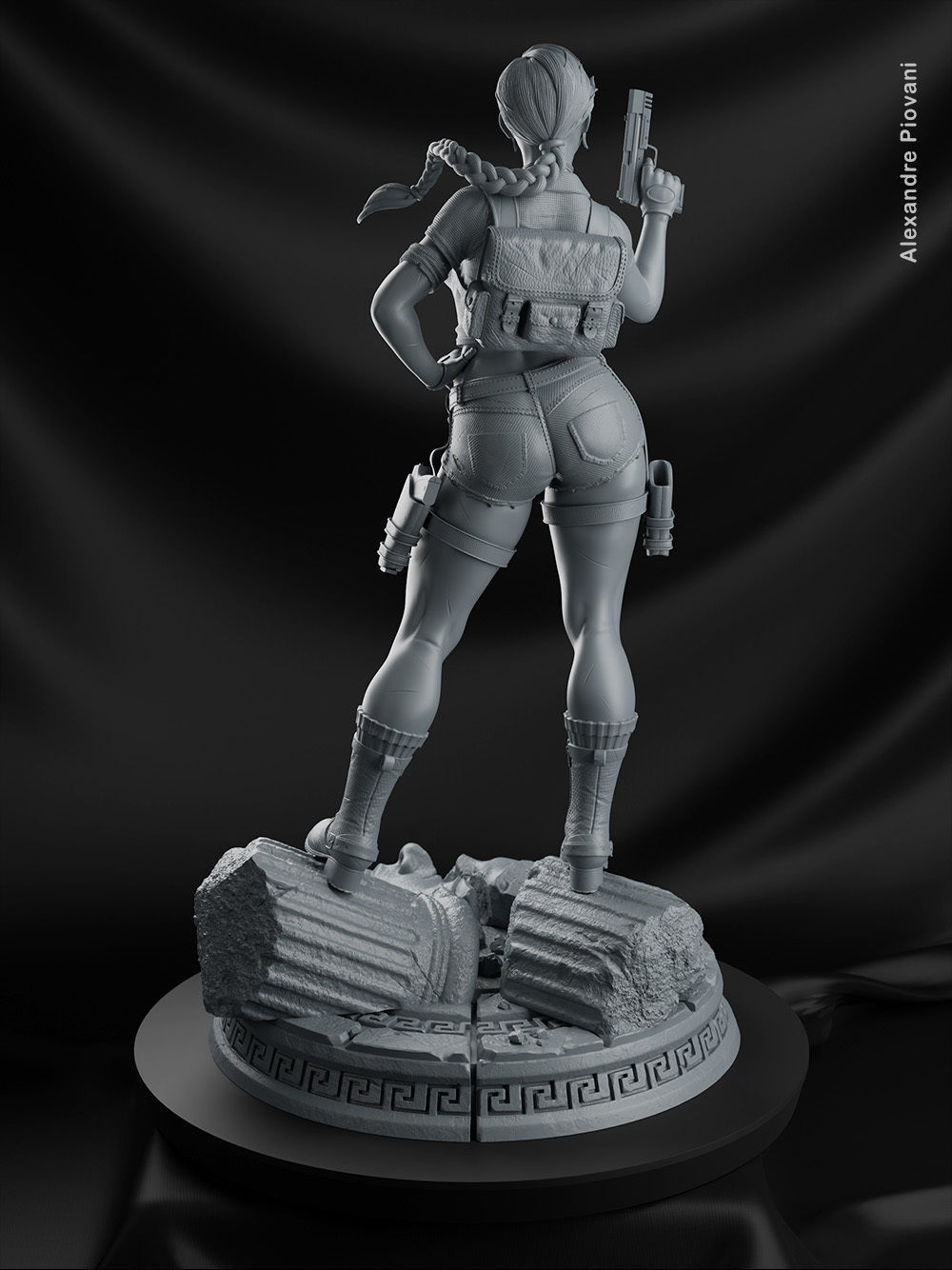 Lara Treasure Hunter 3D print model_4