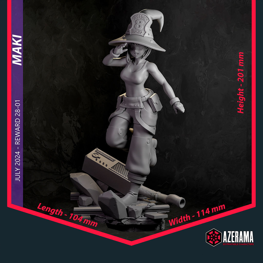 Maki STL Ready for 3D Printing 3D print model_2