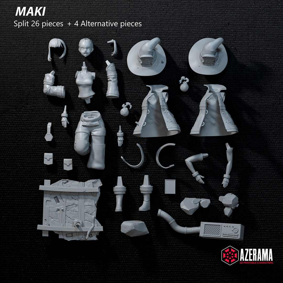 Maki STL Ready for 3D Printing 3D print model_1