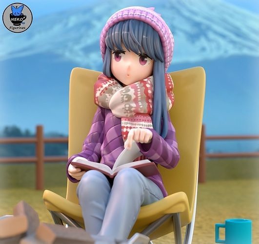 Rin and Nadeshiko - Laid Back Camp Anime Figure for 3D Printing 3D print model 3
