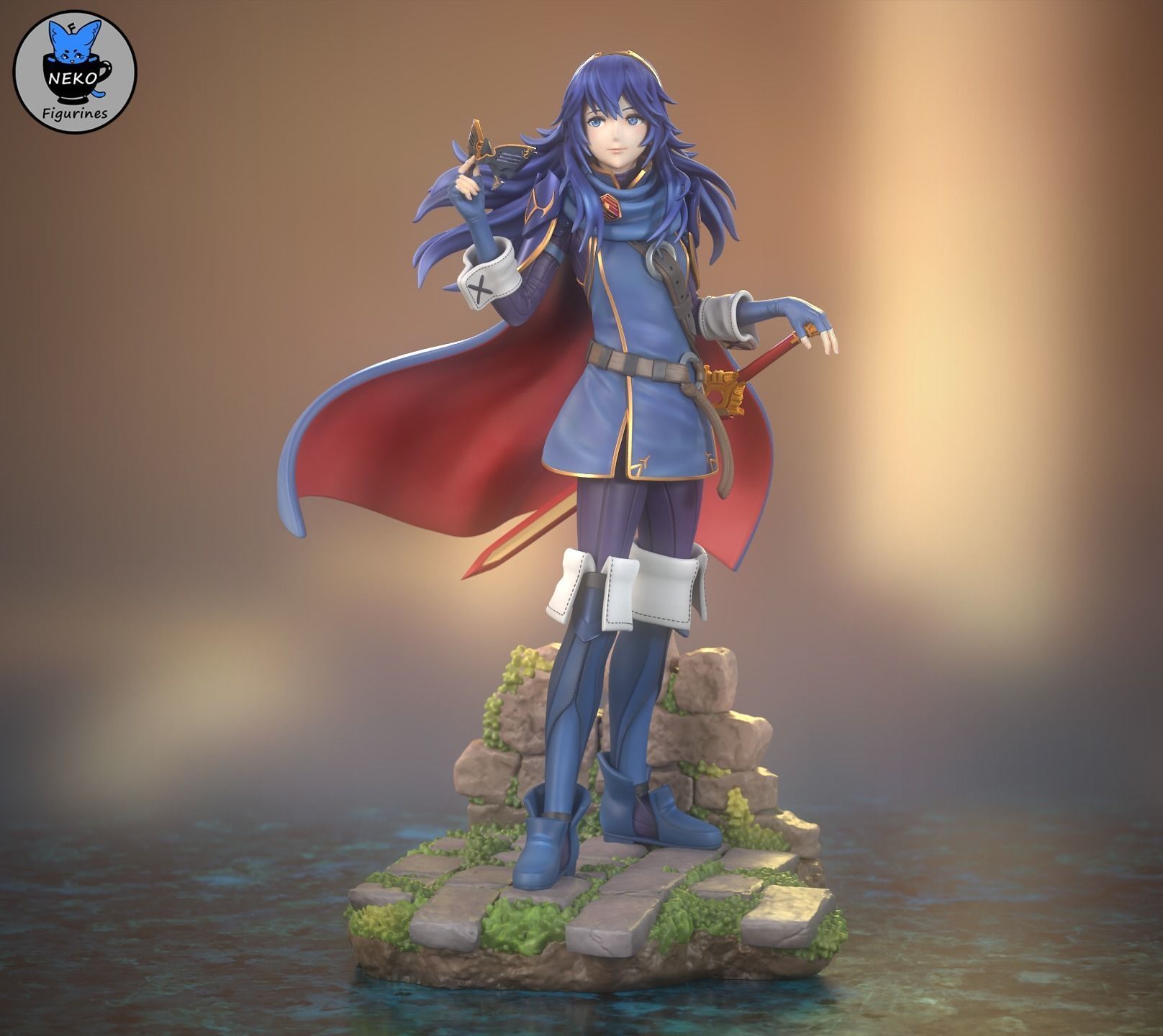 Lucina -Fire Emblem Awakening Figure For 3D Printing 3D print model_1