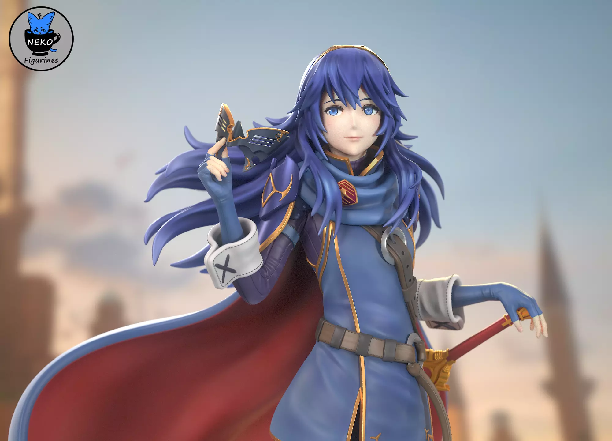 Lucina -Fire Emblem Awakening Figure For 3D Printing 3D print model_0