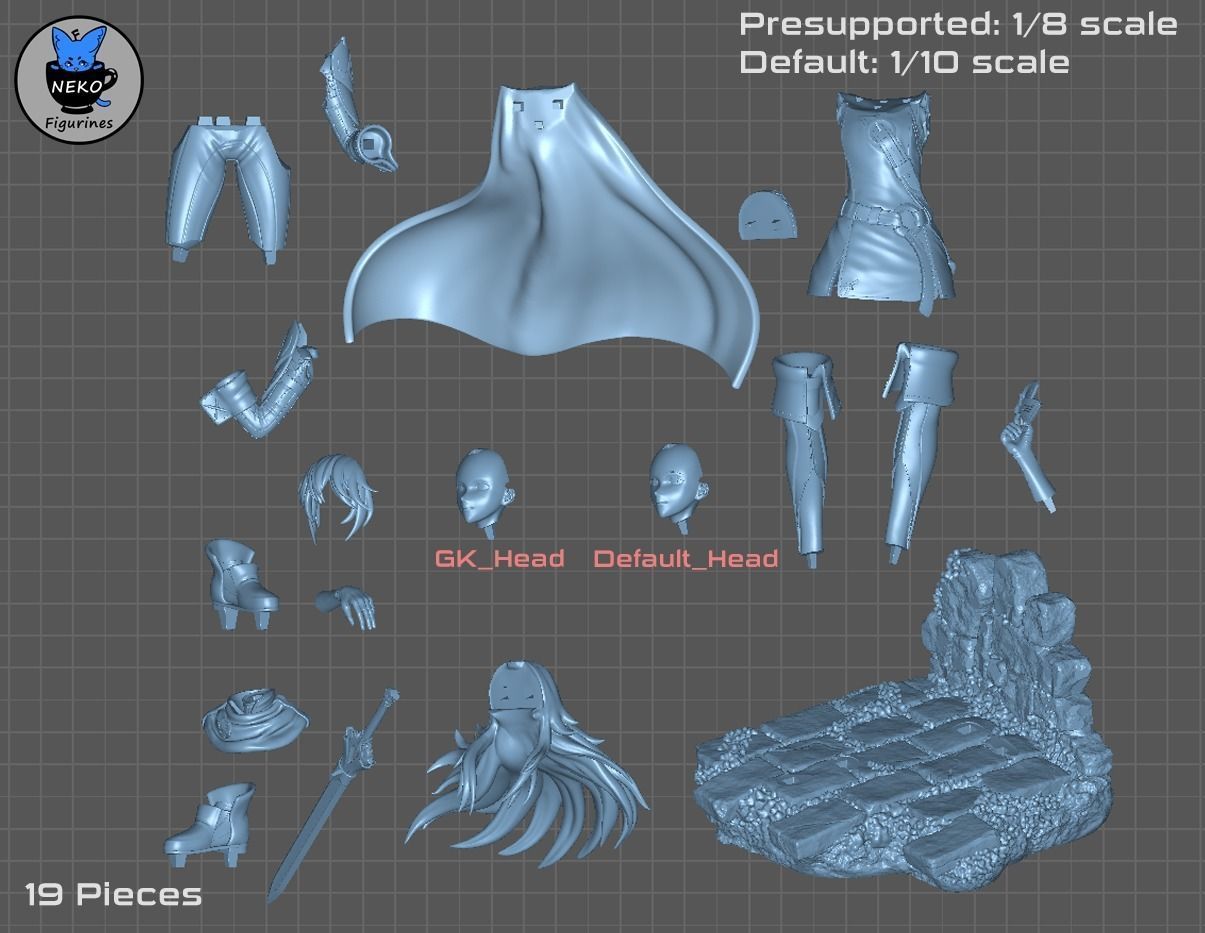 Lucina -Fire Emblem Awakening Figure For 3D Printing 3D print model_3