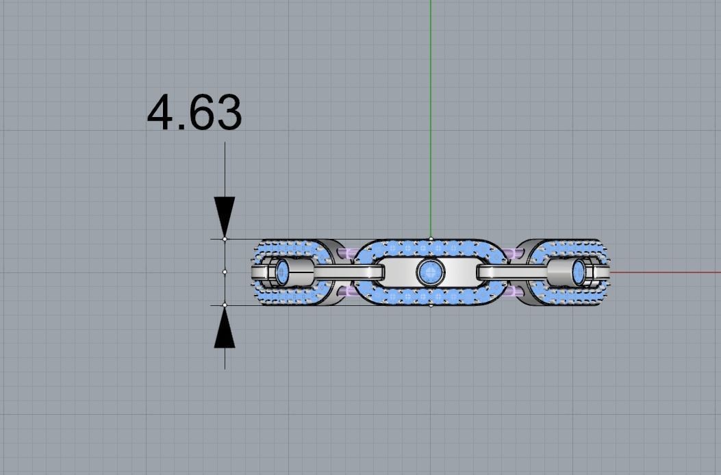 Ring Messika - Move Link Multi Pavee 3D print model_3