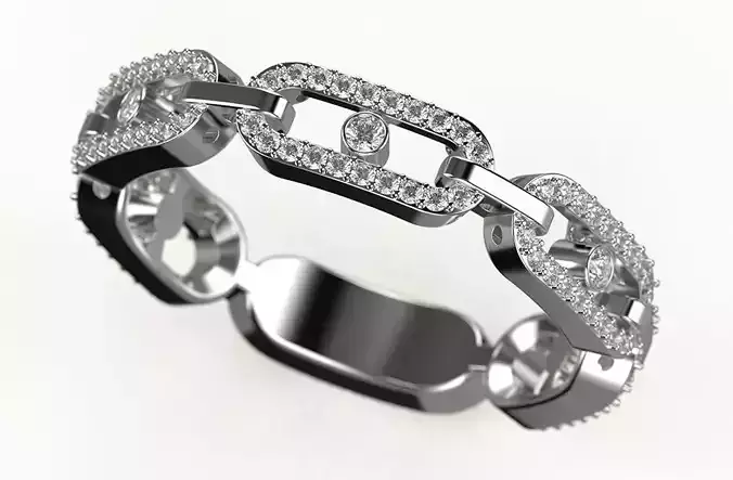 Ring Messika - Move Link Multi Pavee