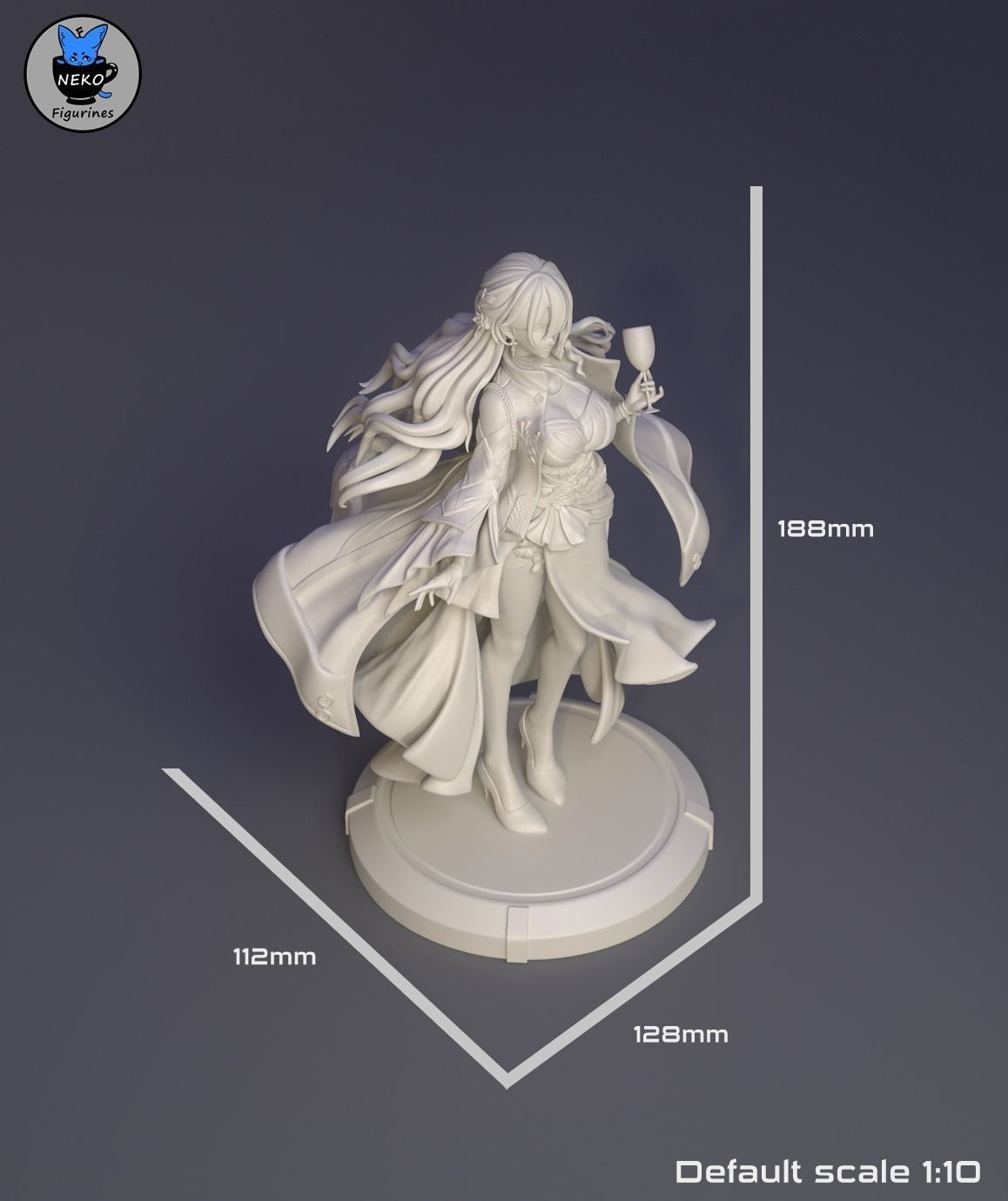 Himeko - Honkai Star Rail Game Figure For 3D Printing 3D print model_3