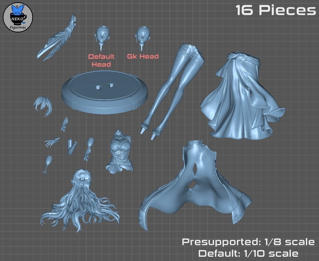 Himeko - Honkai Star Rail Game Figure For 3D Printing 3D print model_4