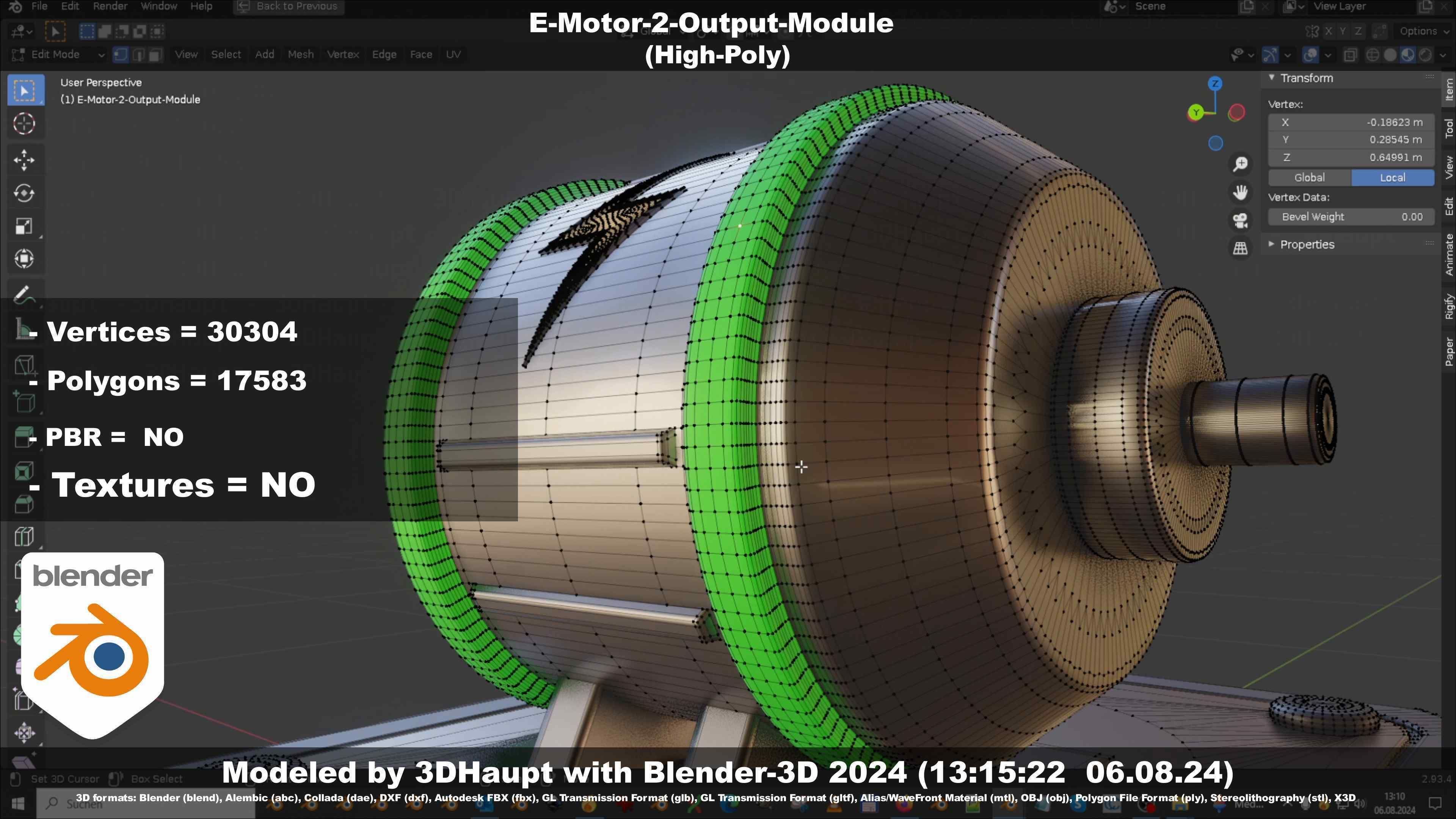 E-Motor-2-Output-Module  3D model_116
