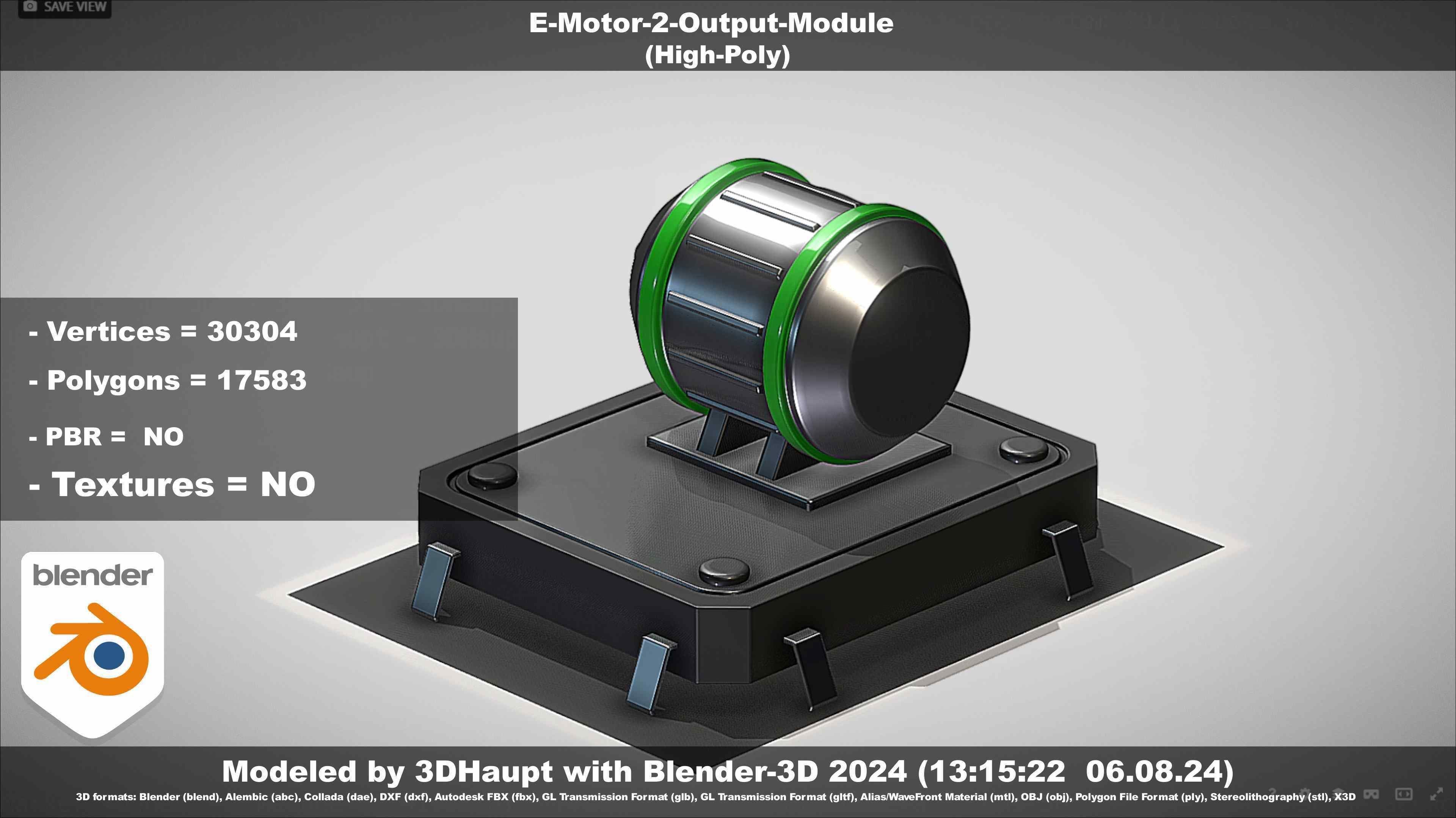 E-Motor-2-Output-Module  3D model_110
