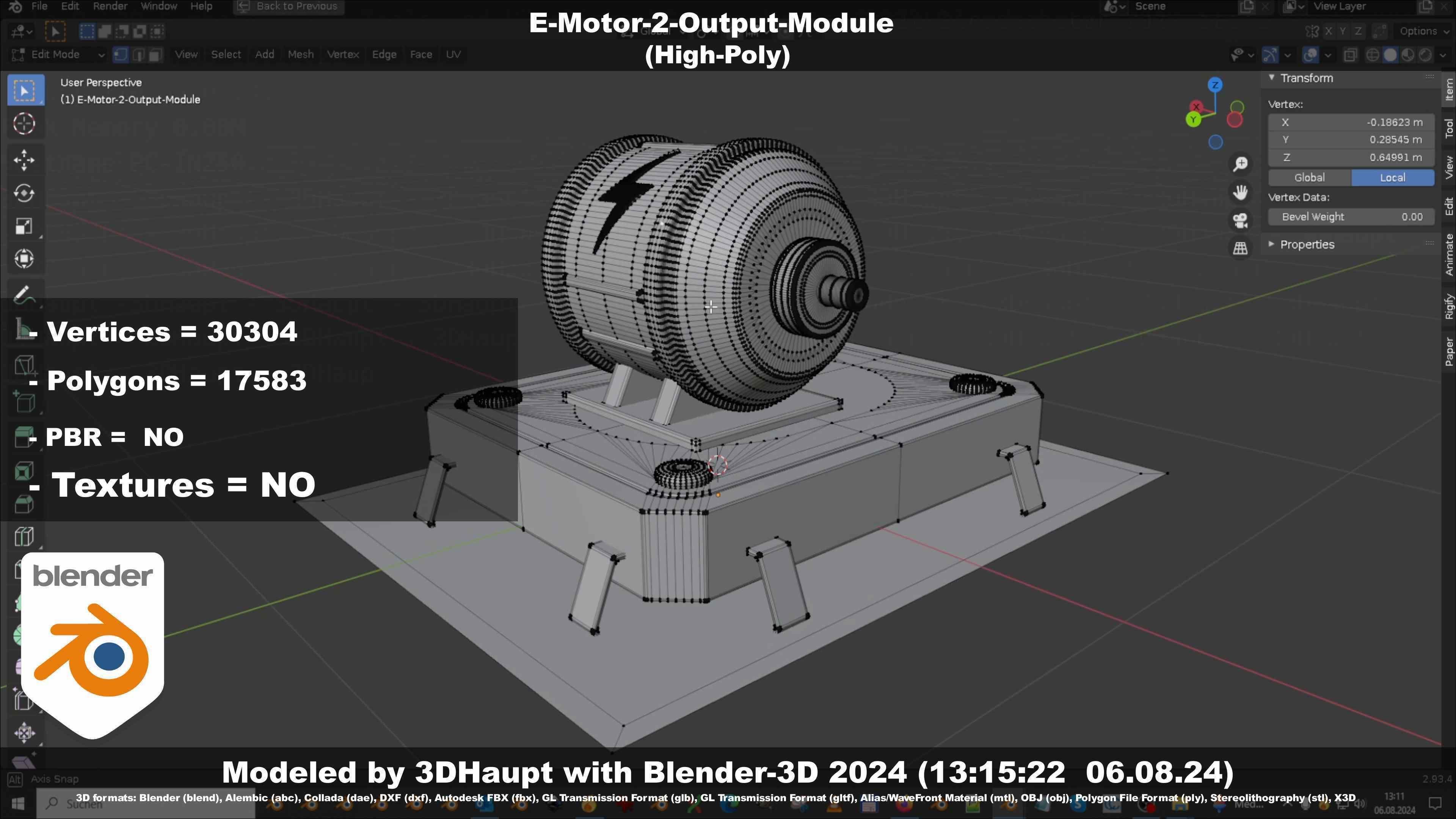 E-Motor-2-Output-Module  3D model_121