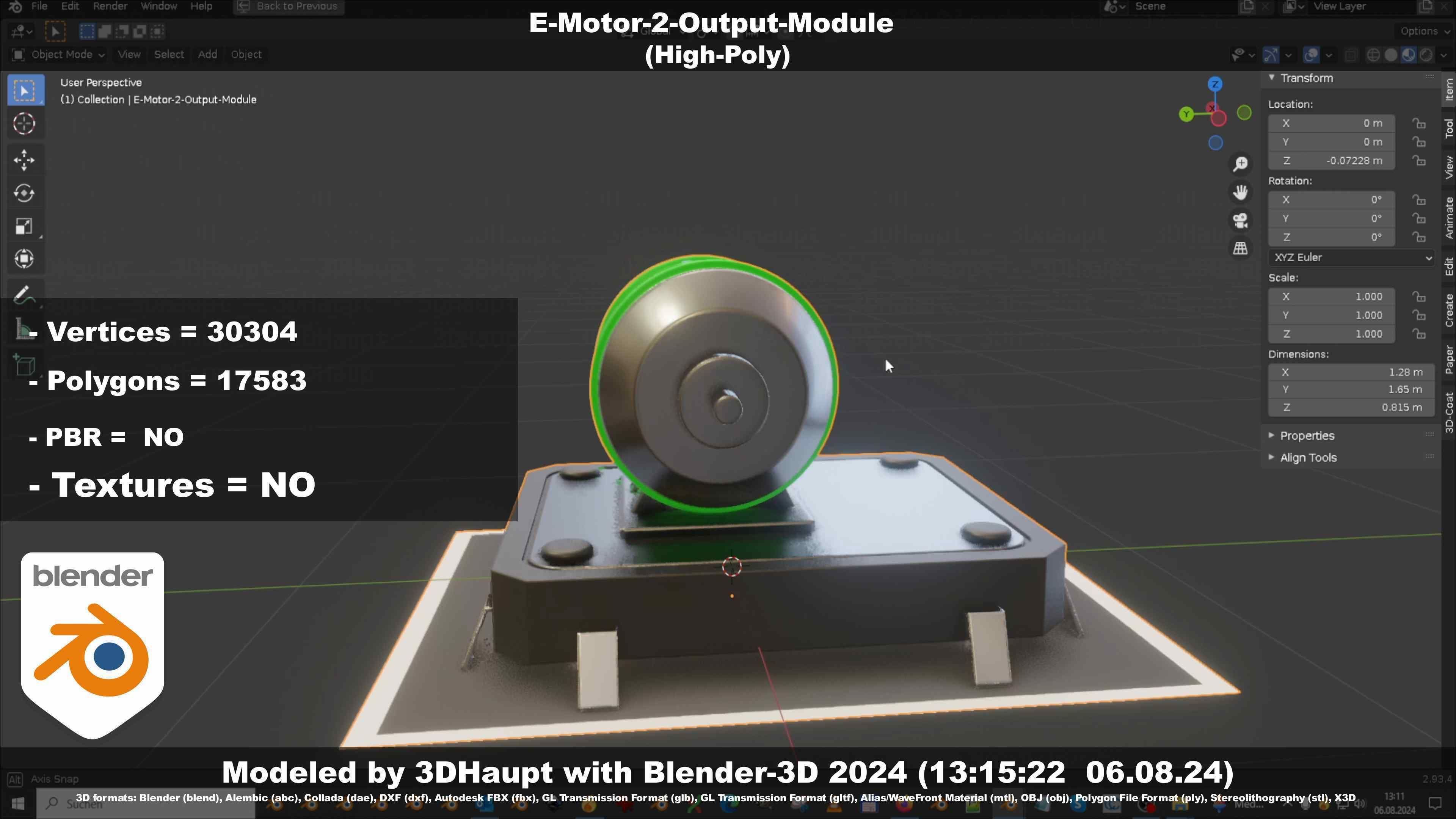 E-Motor-2-Output-Module  3D model_9