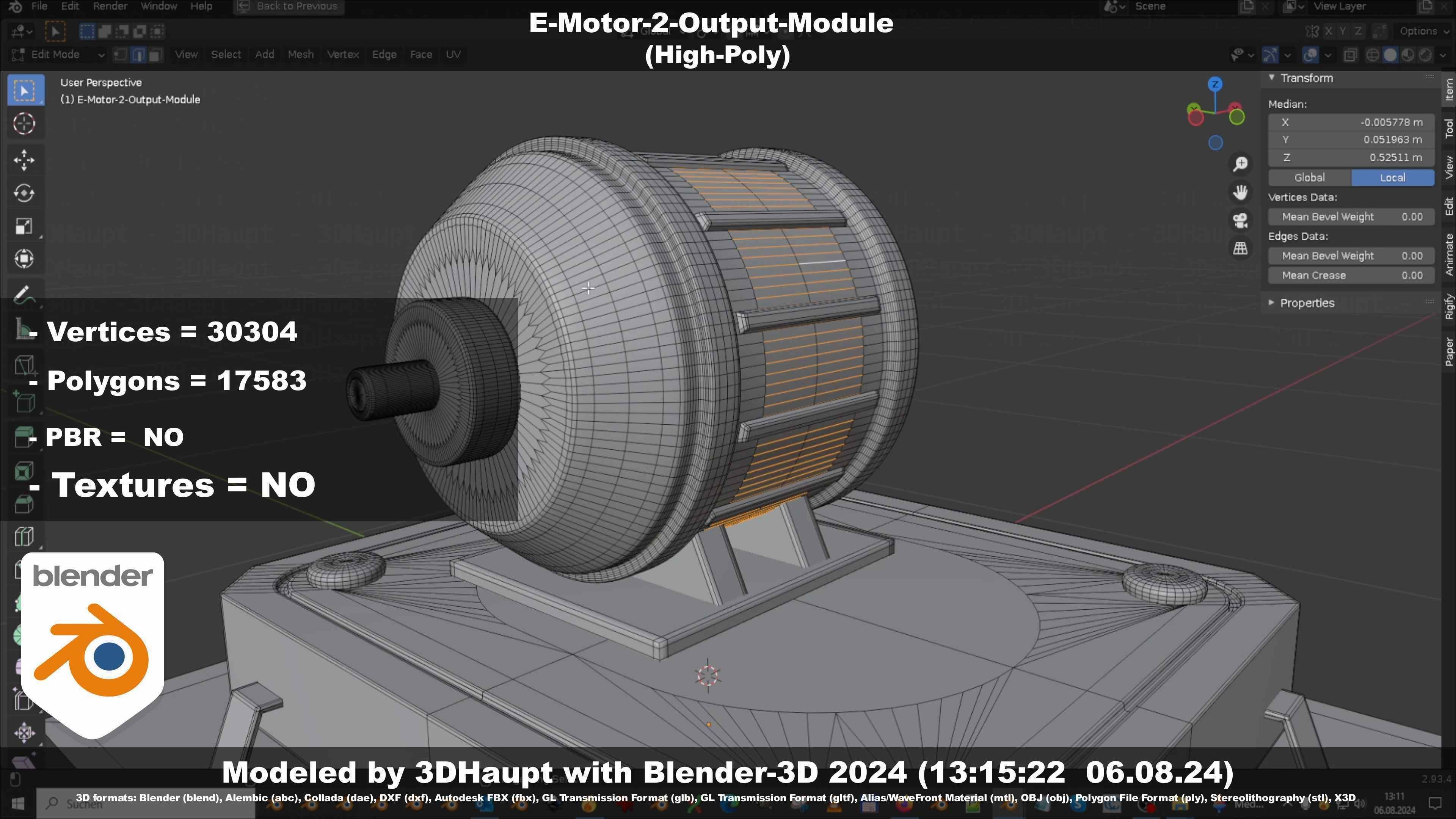 E-Motor-2-Output-Module  3D model_123