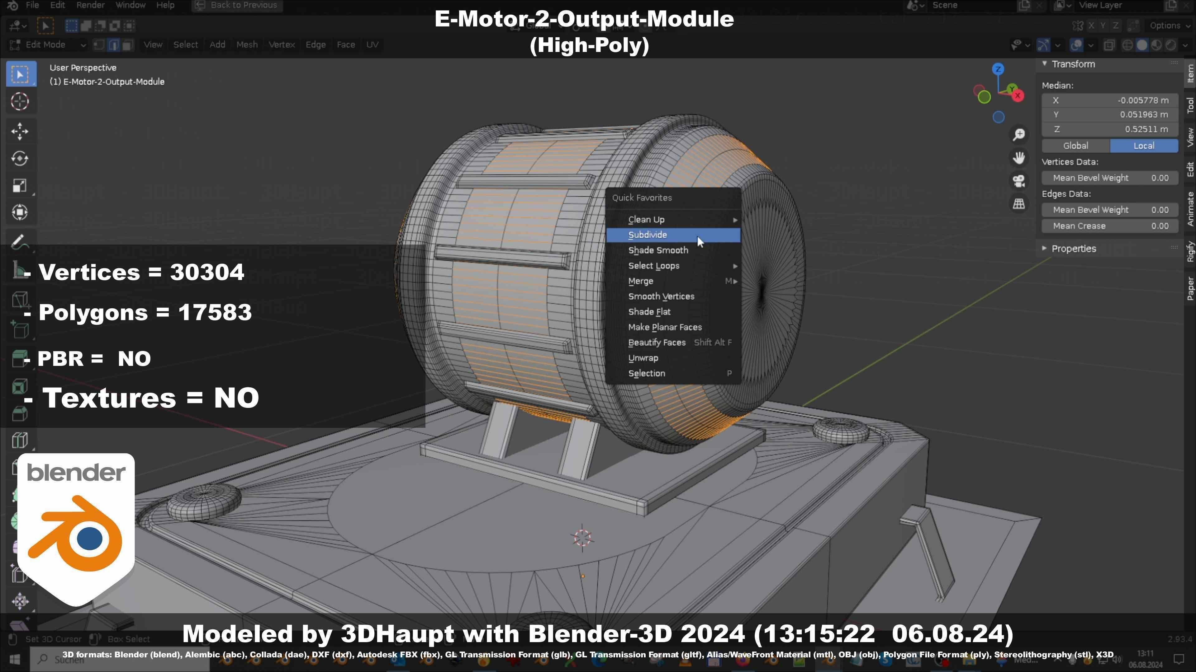 E-Motor-2-Output-Module  3D model_77