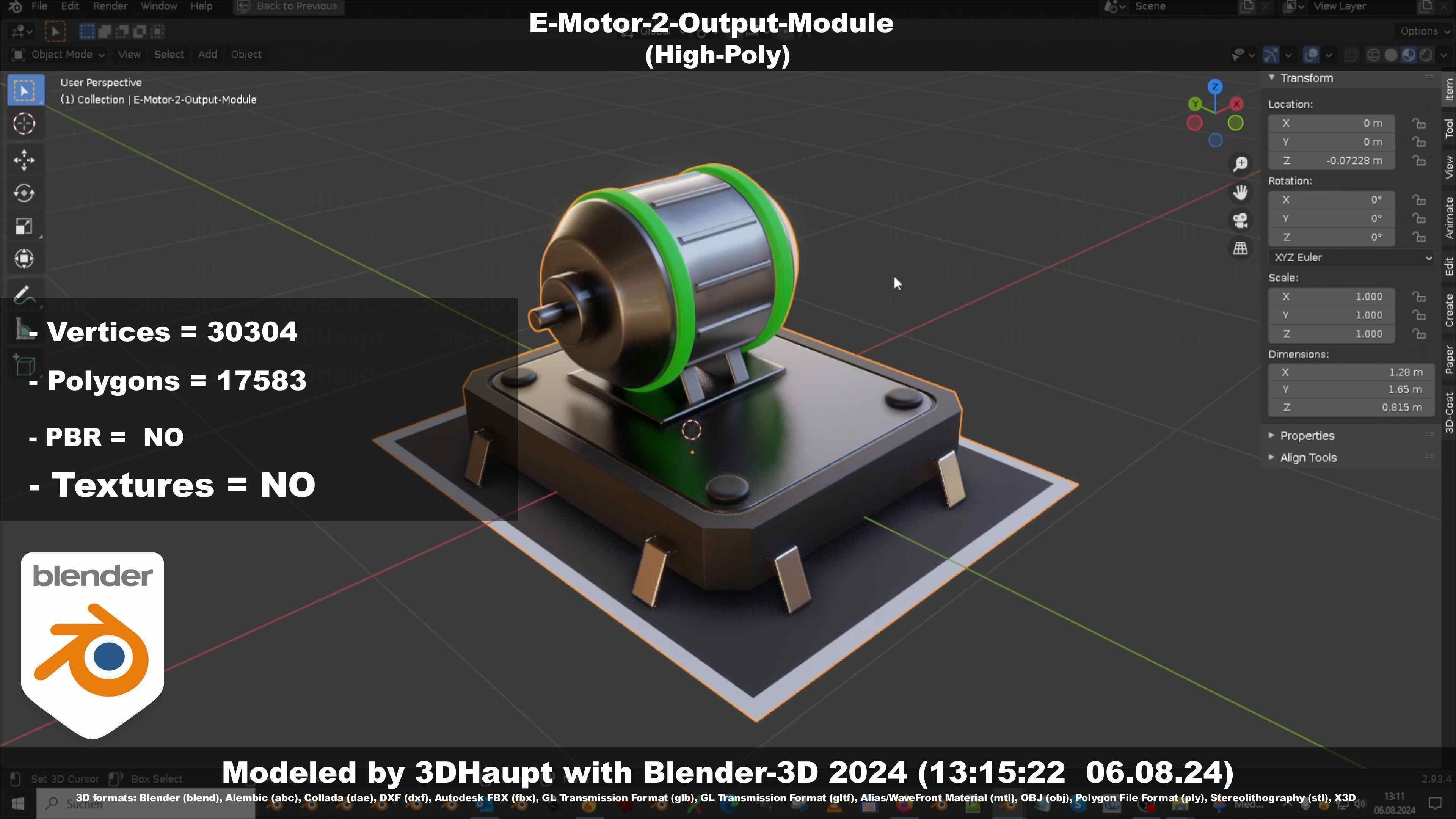 E-Motor-2-Output-Module  3D model_60