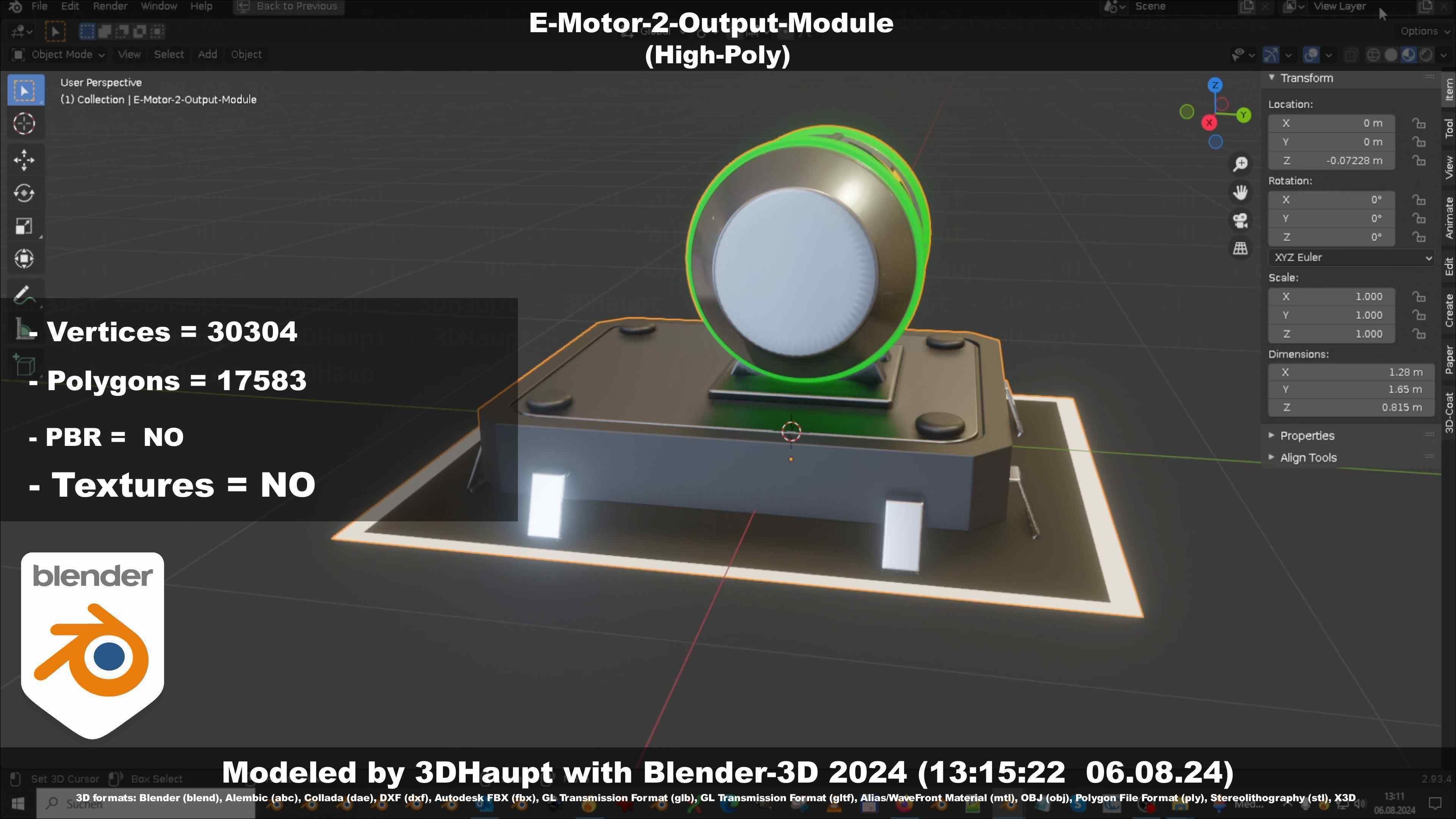 E-Motor-2-Output-Module  3D model_131