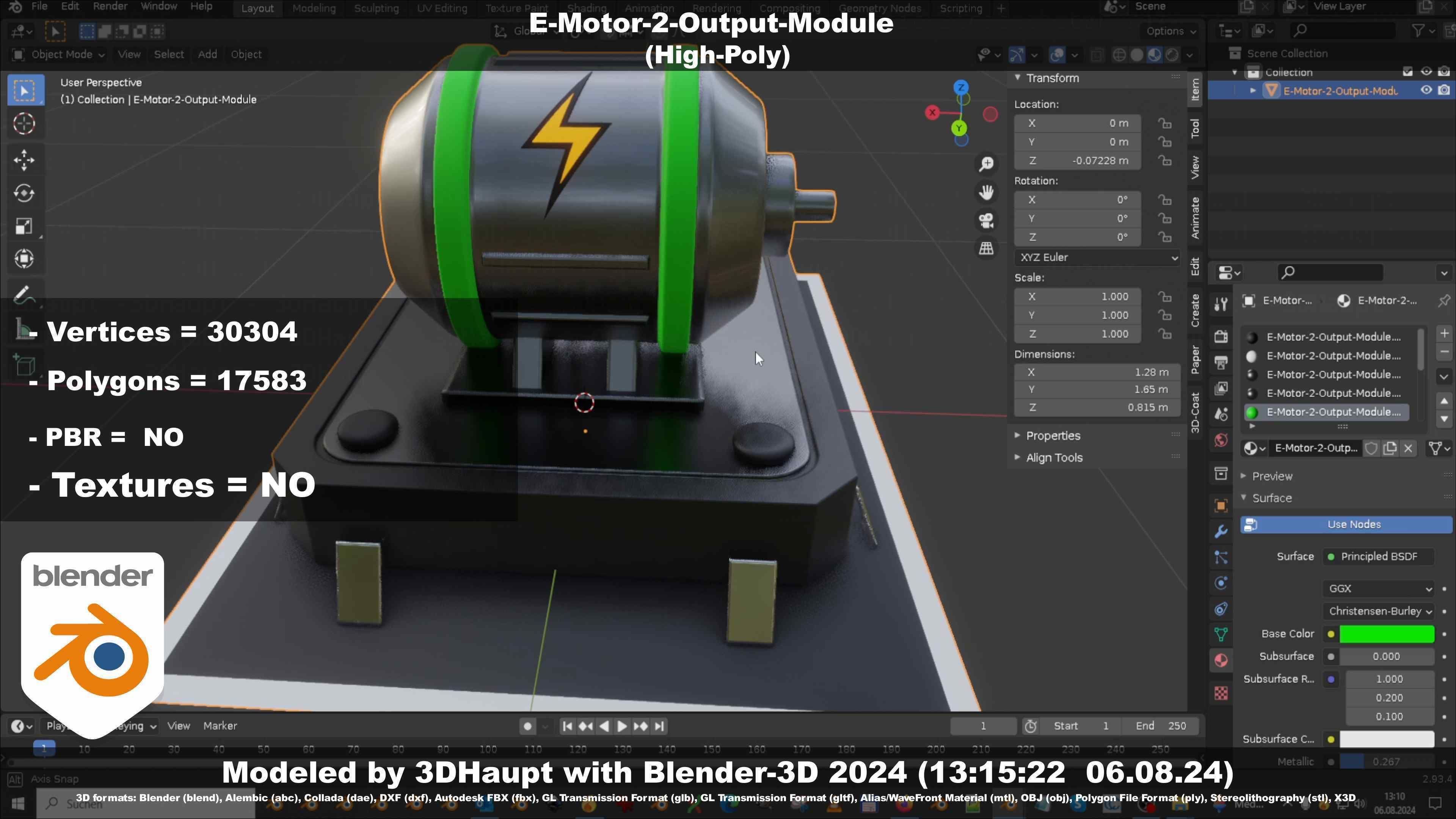 E-Motor-2-Output-Module  3D model_111