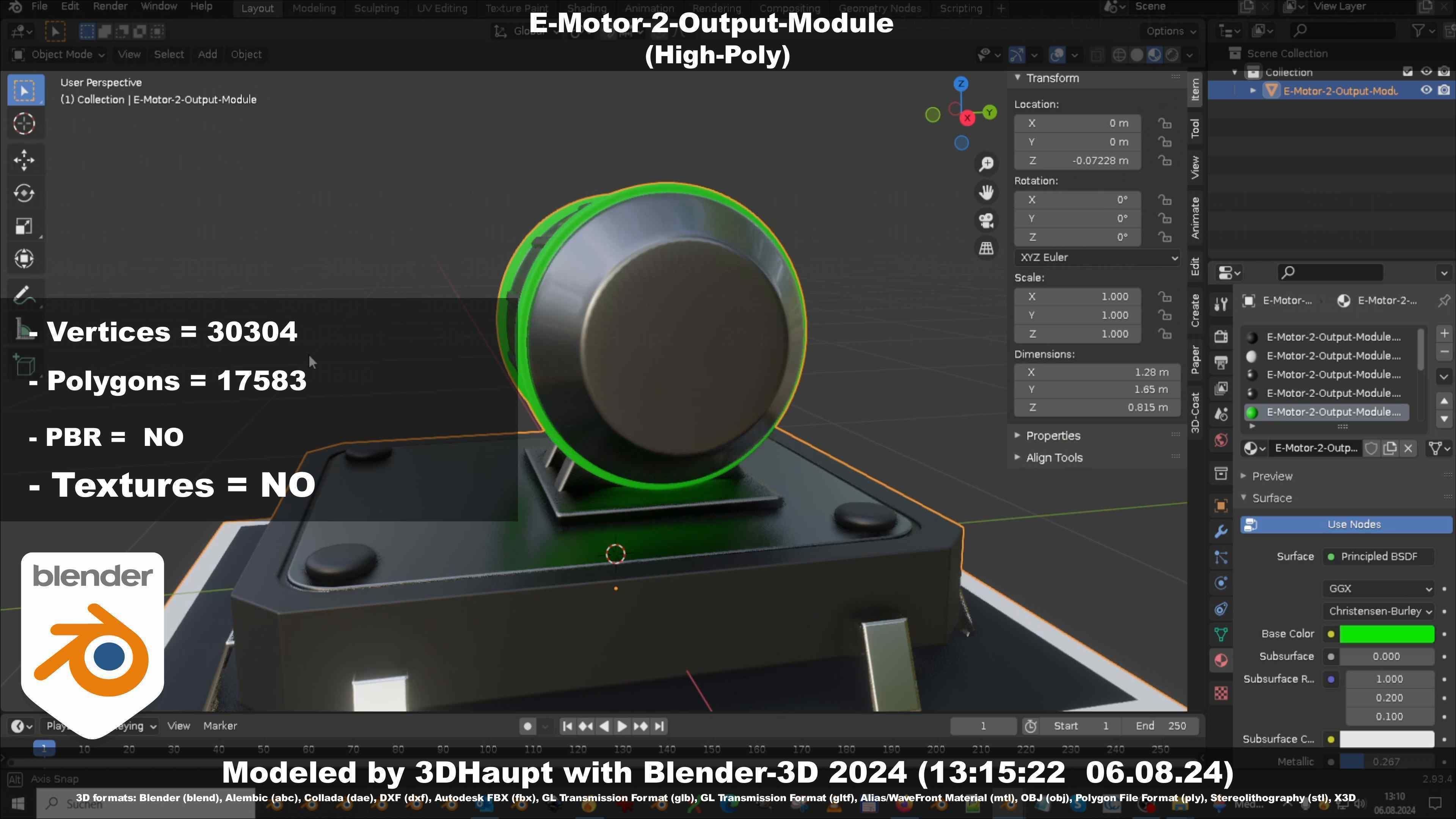 E-Motor-2-Output-Module  3D model_113