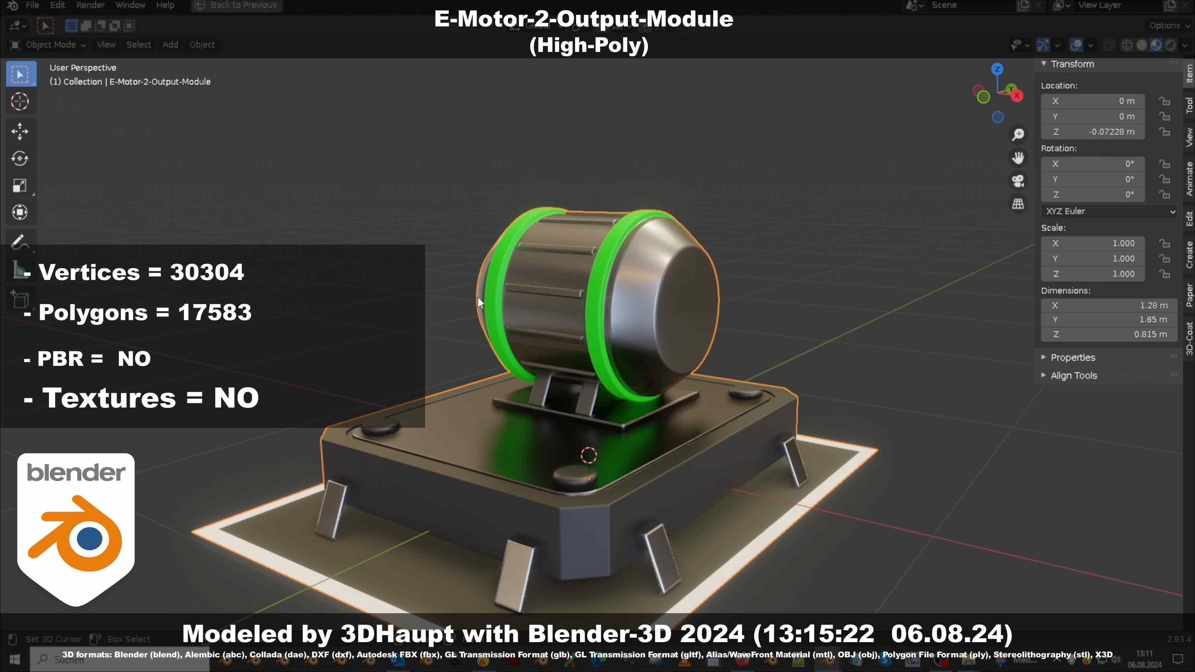 E-Motor-2-Output-Module  3D model_128