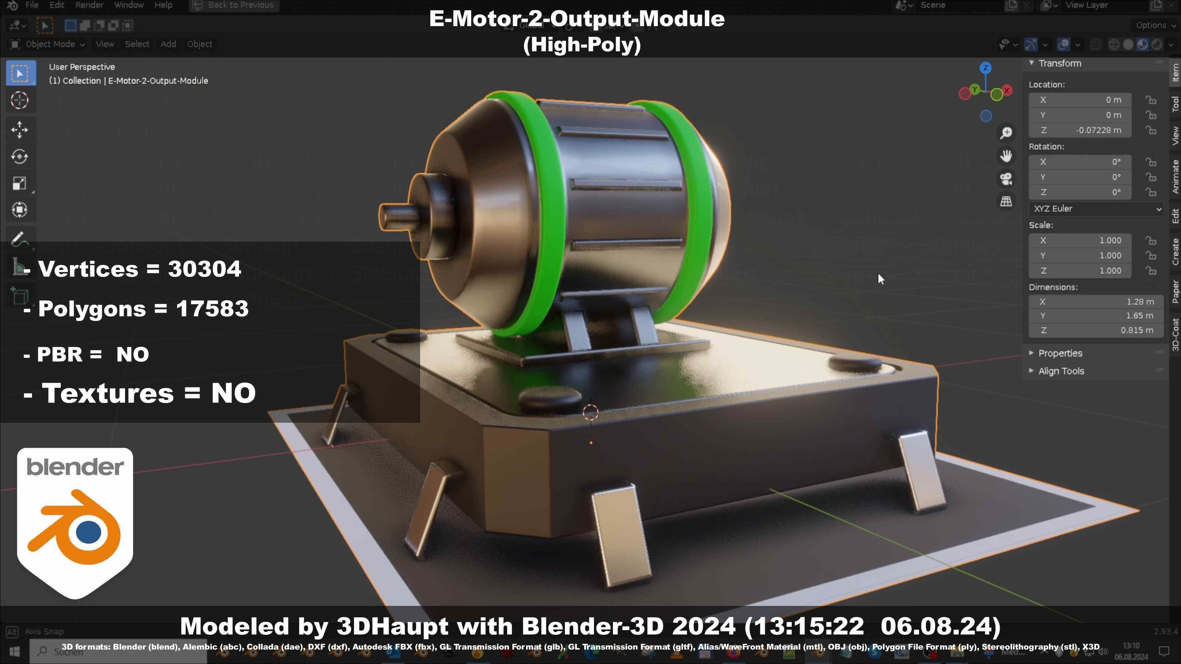 E-Motor-2-Output-Module  3D model_109