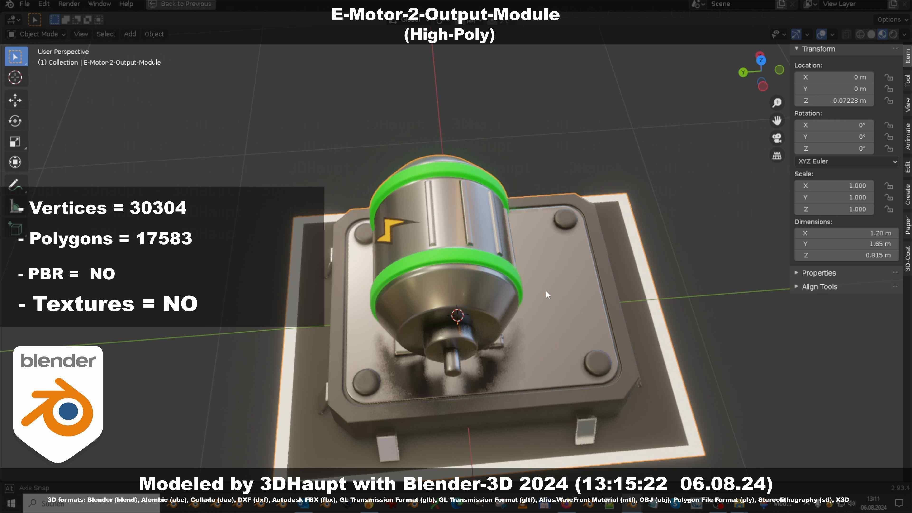 E-Motor-2-Output-Module  3D model_130