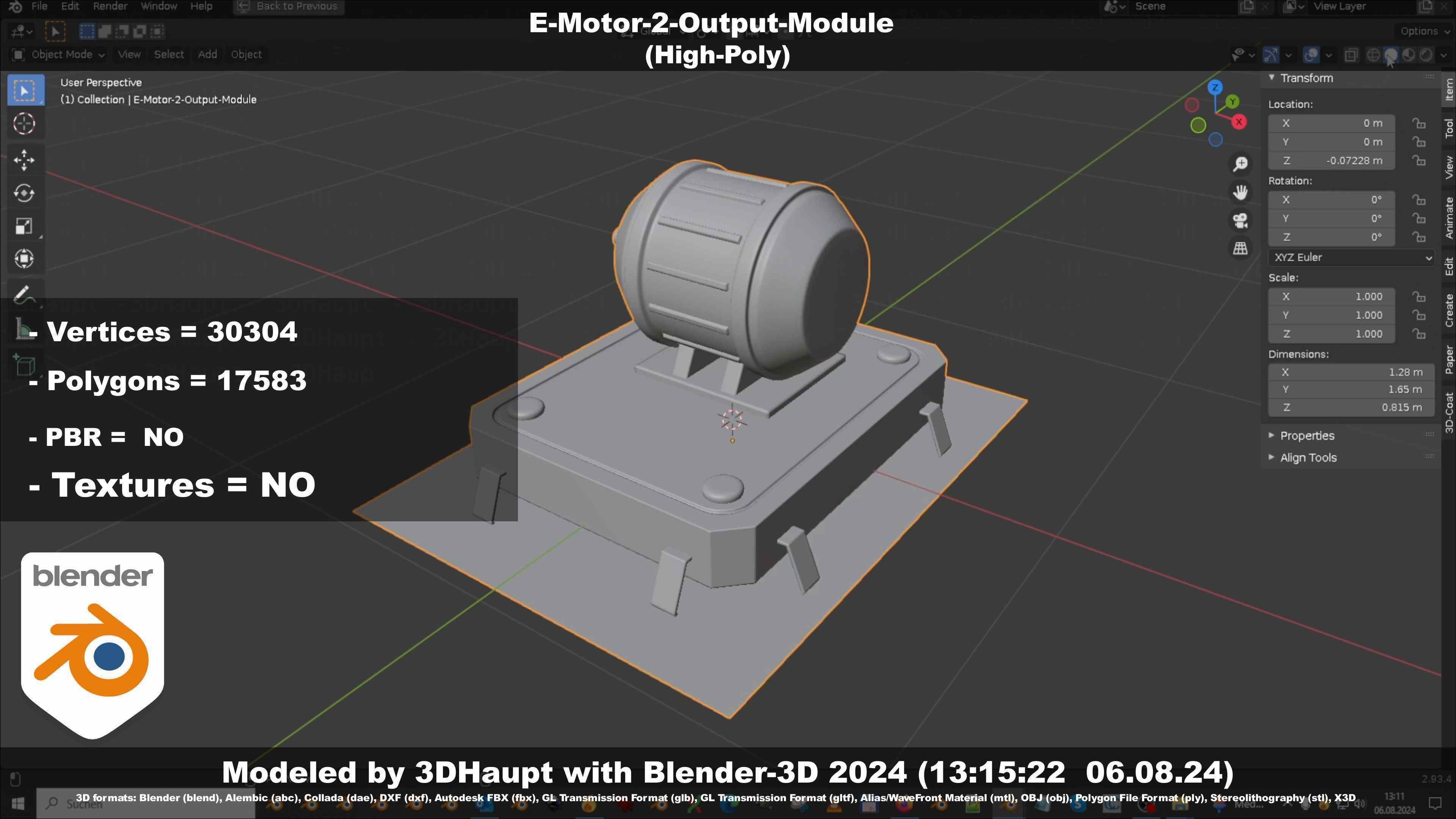 E-Motor-2-Output-Module  3D model_68