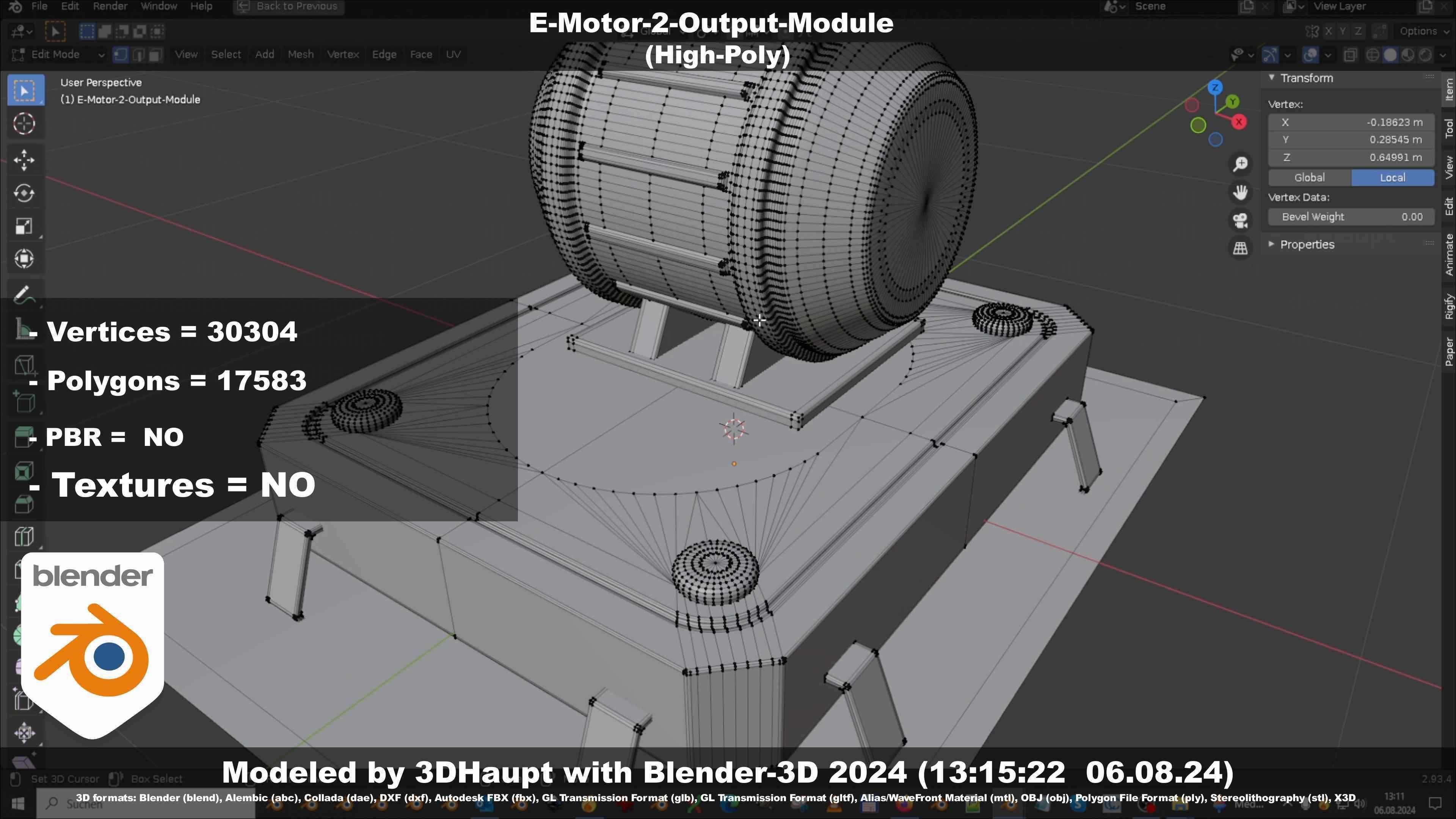 E-Motor-2-Output-Module  3D model_120