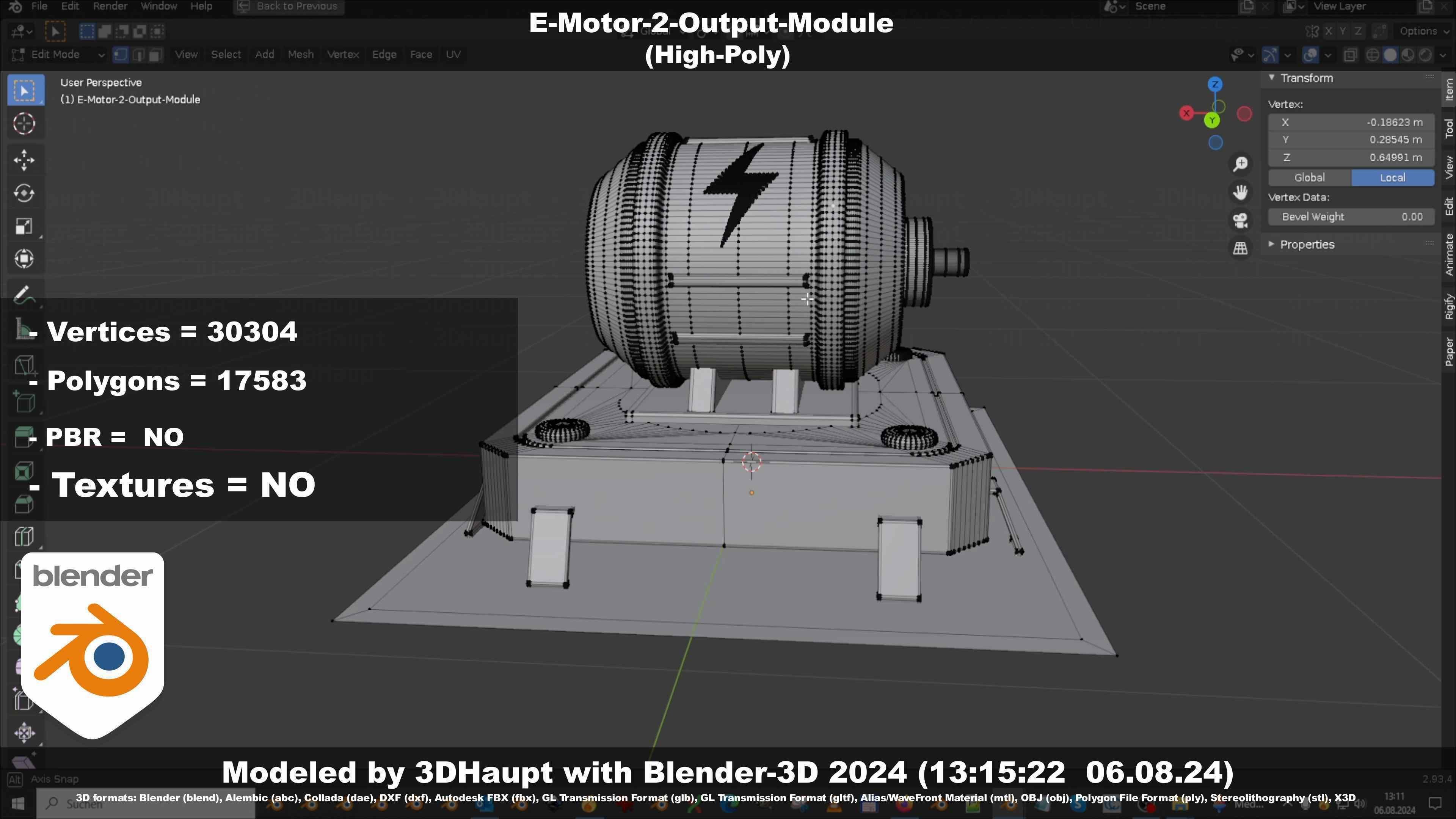 E-Motor-2-Output-Module  3D model_69
