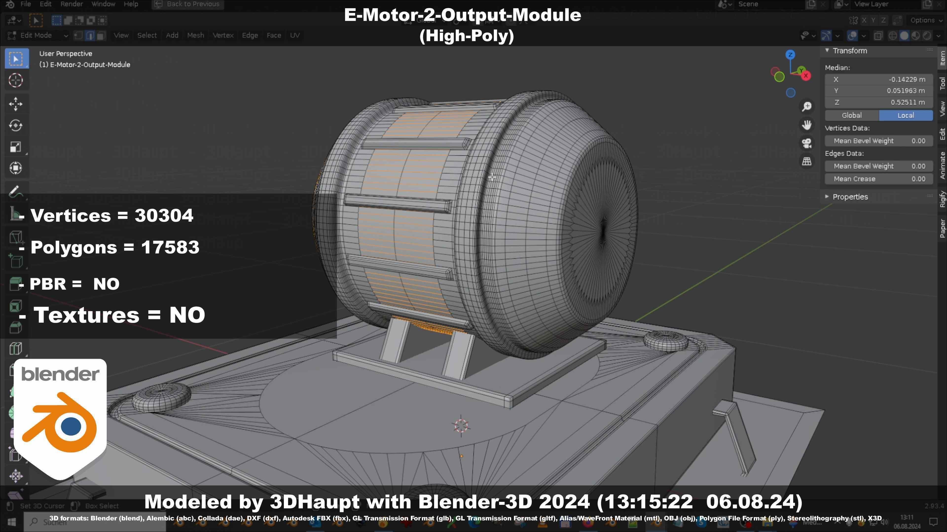 E-Motor-2-Output-Module  3D model_75