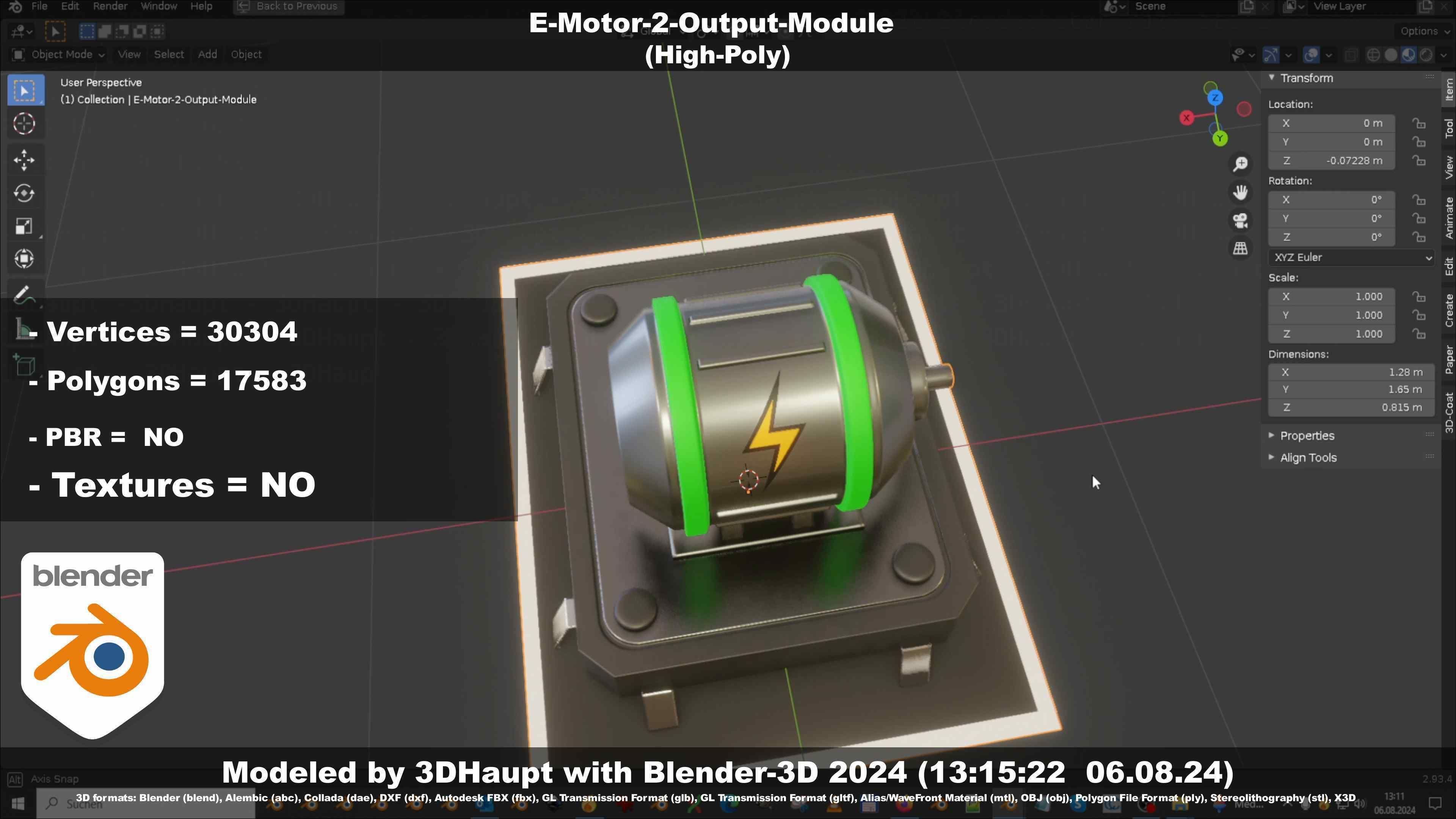 E-Motor-2-Output-Module  3D model_83