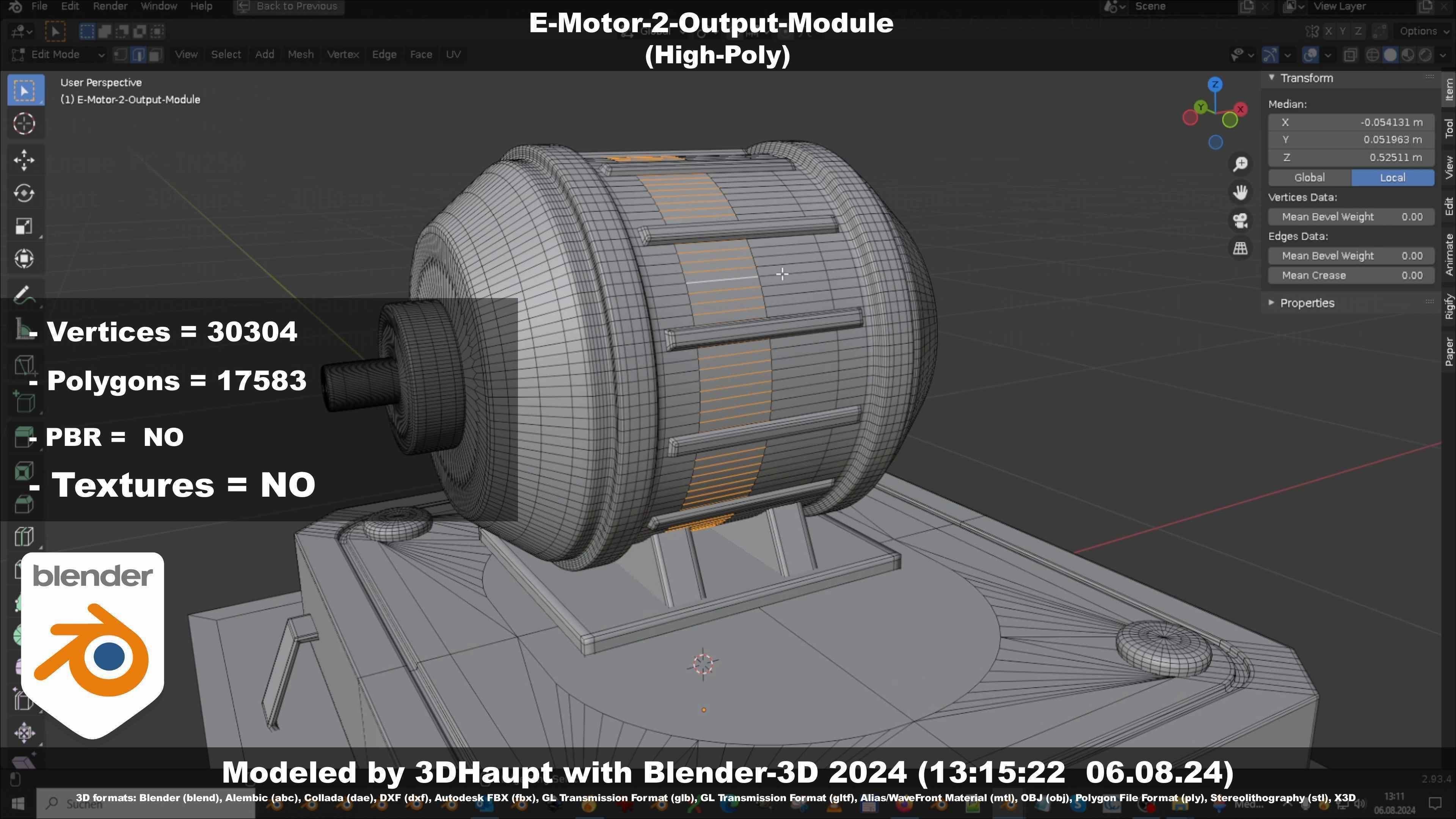 E-Motor-2-Output-Module  3D model_5