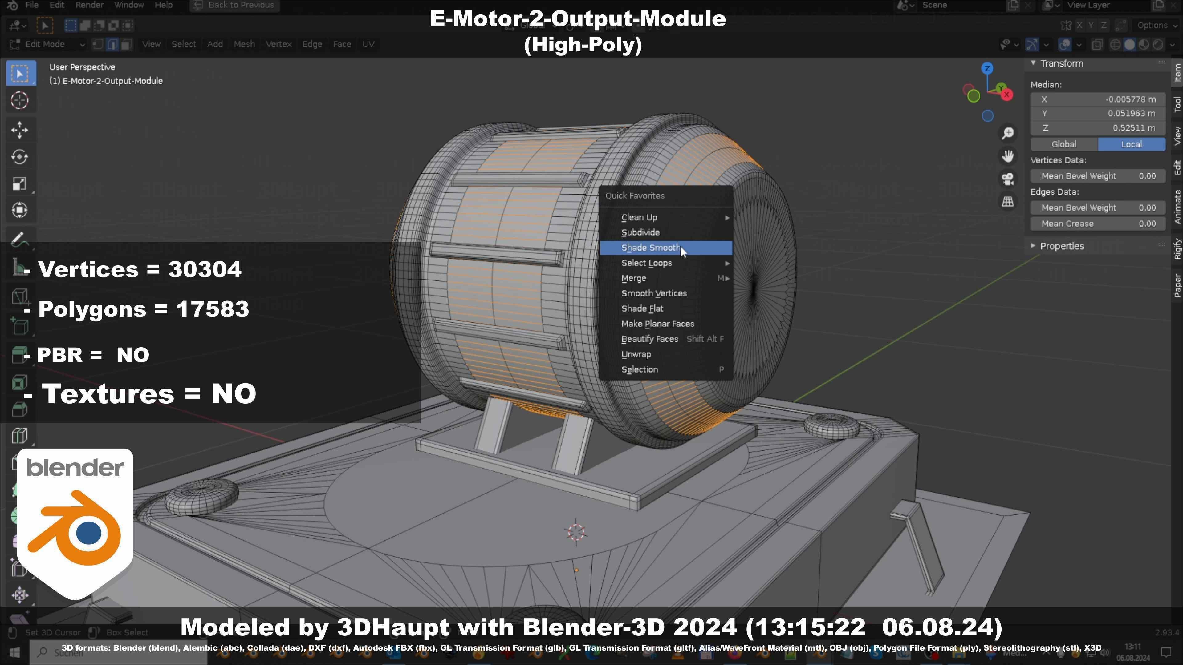 E-Motor-2-Output-Module  3D model_125
