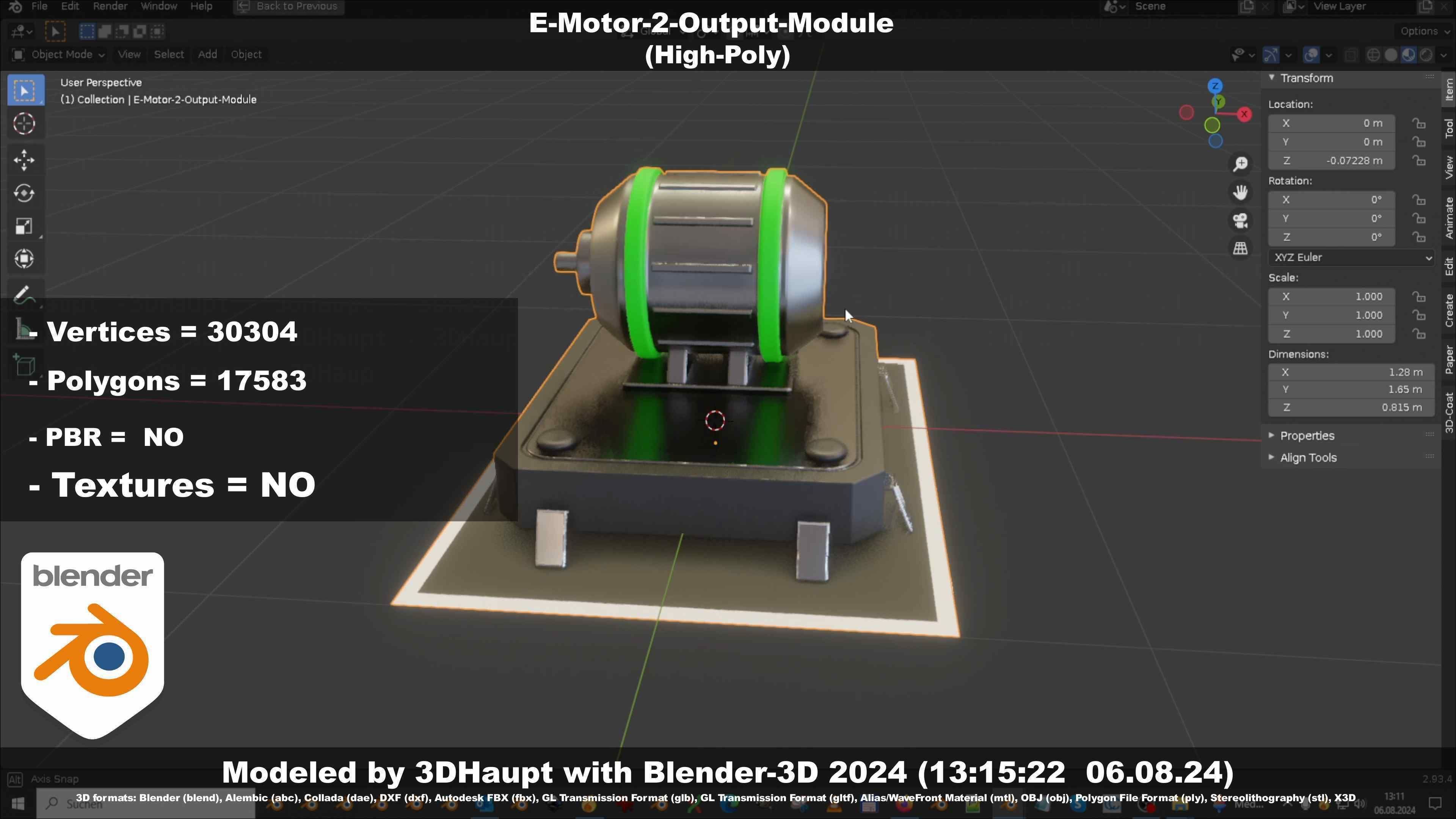E-Motor-2-Output-Module  3D model_4