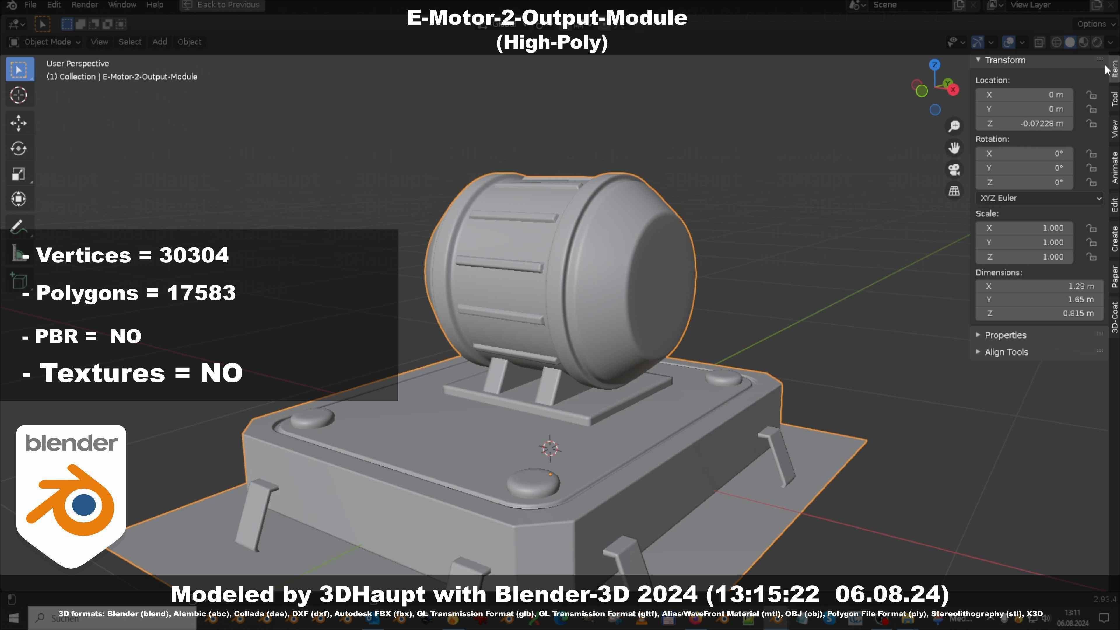 E-Motor-2-Output-Module  3D model_8
