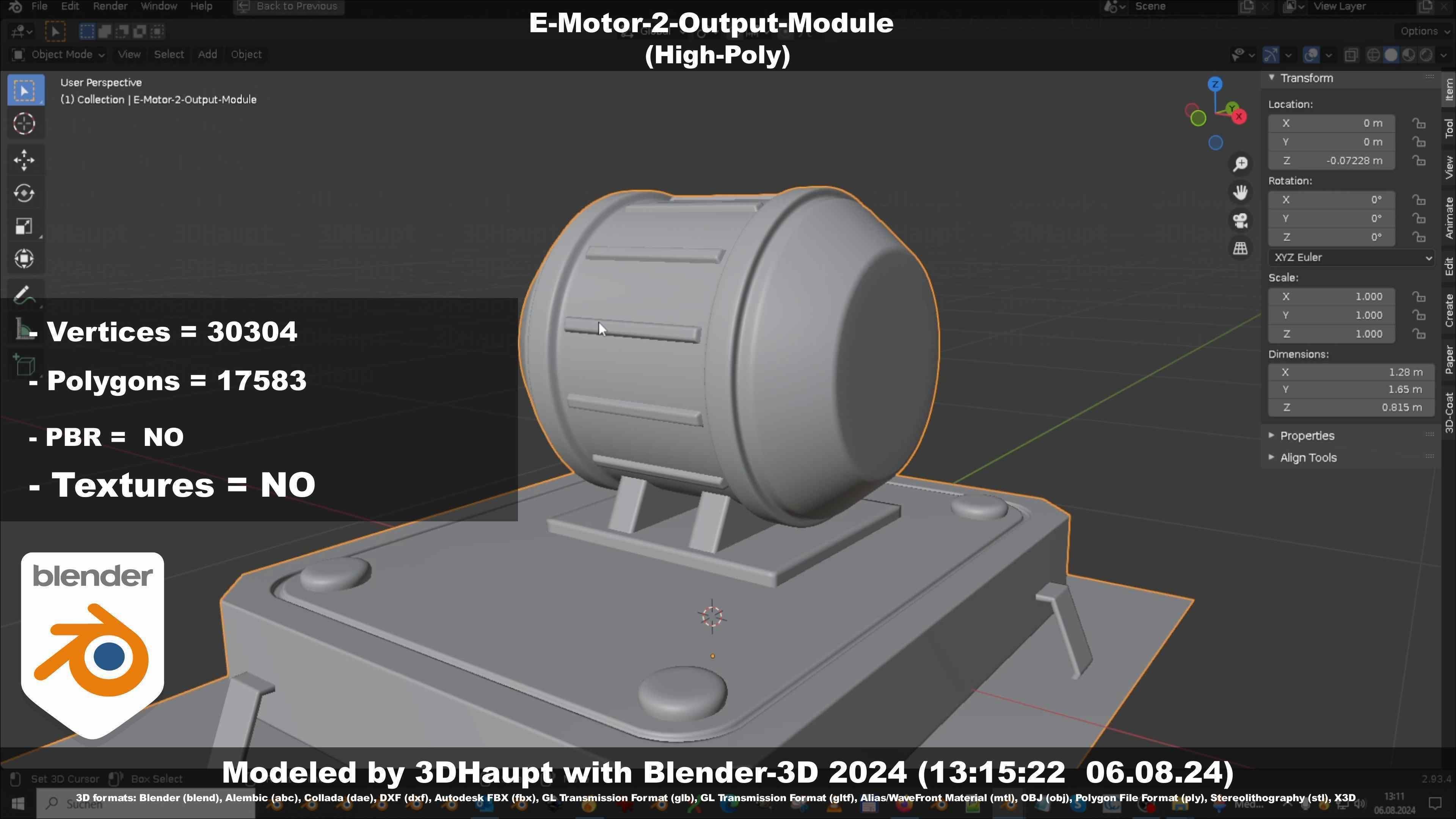 E-Motor-2-Output-Module  3D model_127