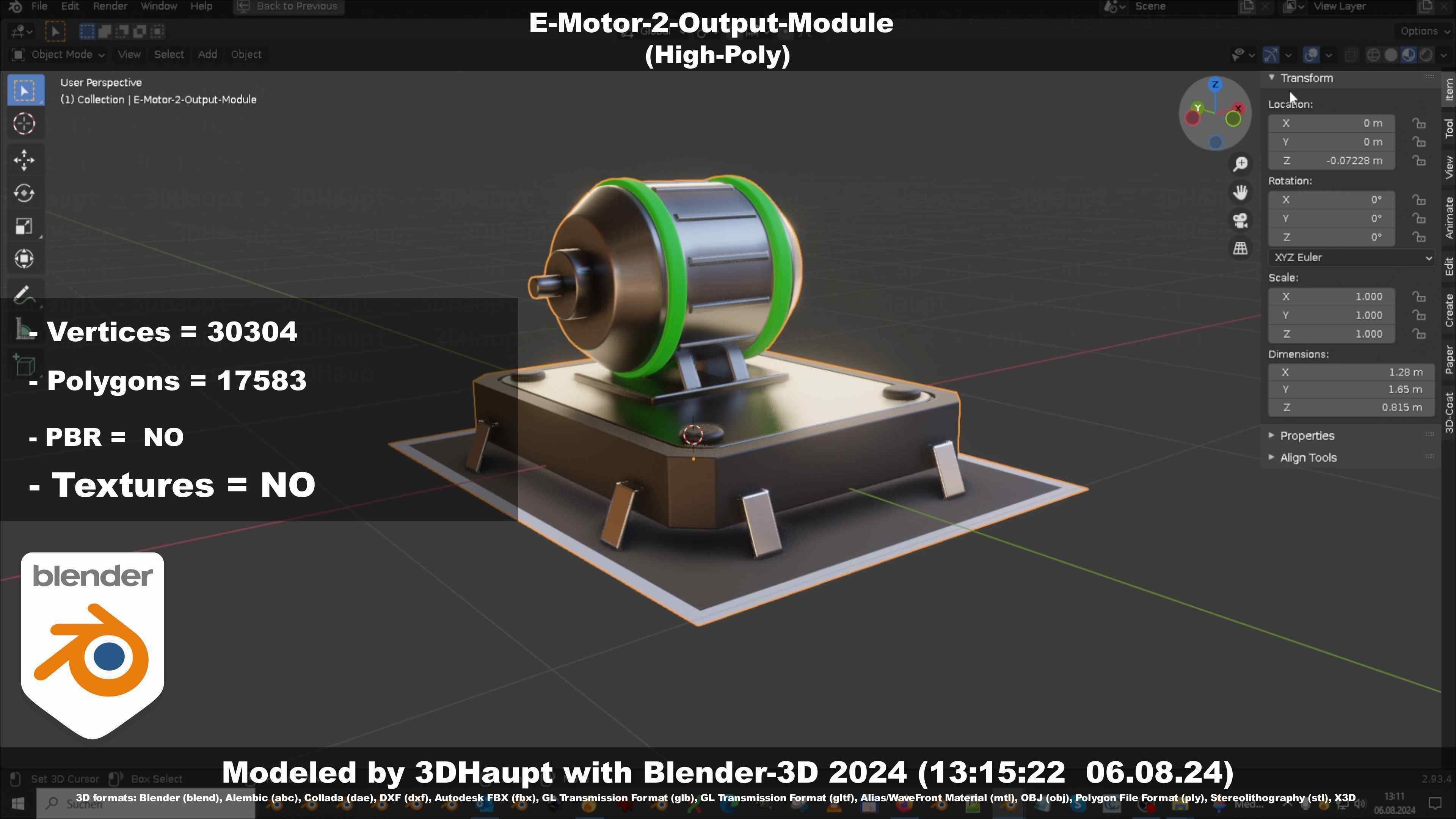 E-Motor-2-Output-Module  3D model_144
