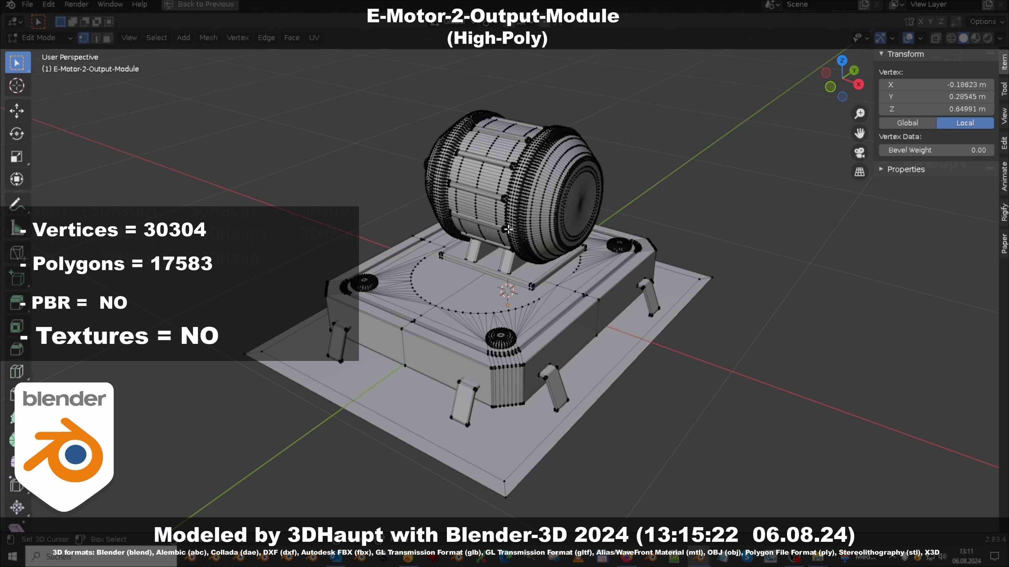 E-Motor-2-Output-Module  3D model_35